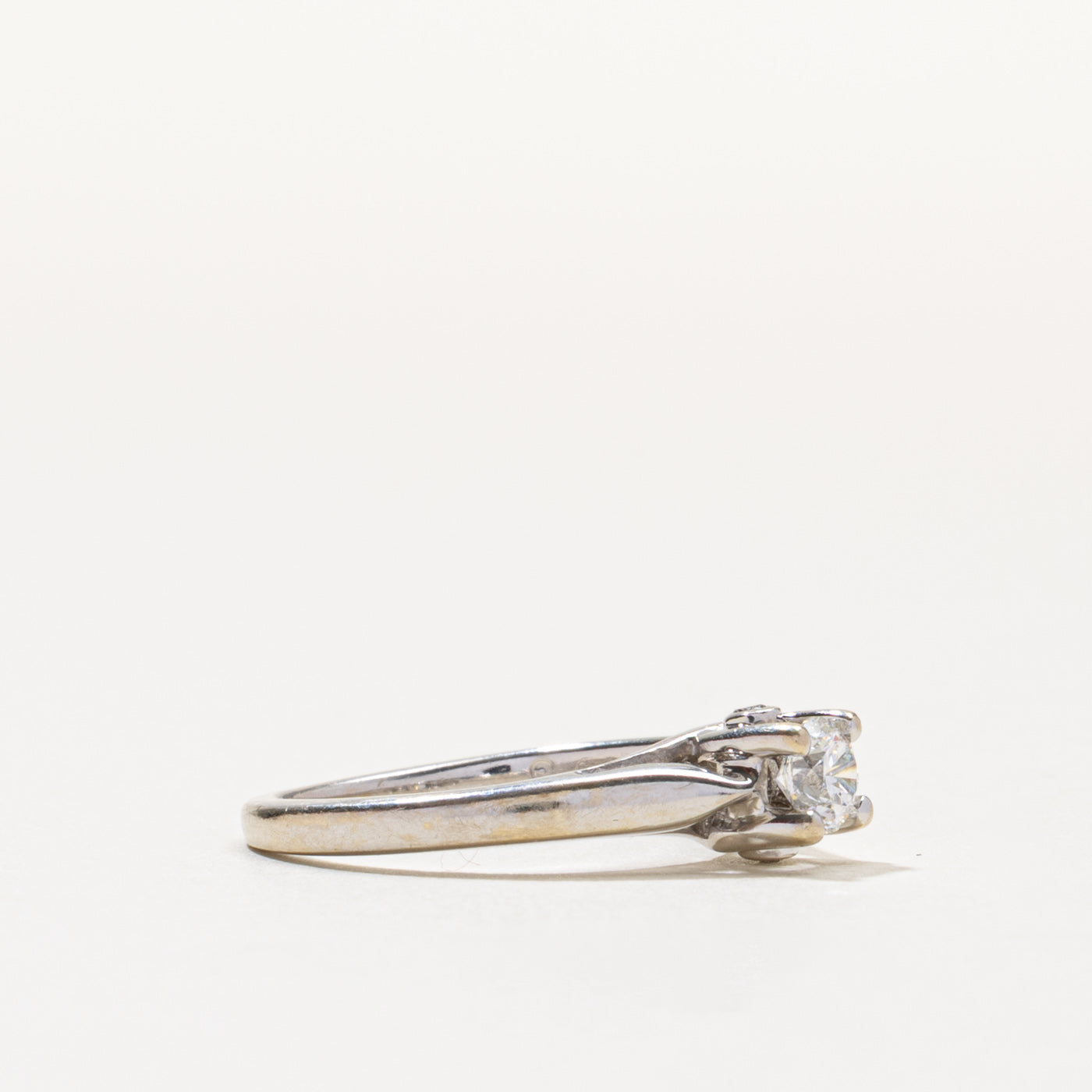 IGI Round Brilliant Cut Solitaire Diamond Ring | 0.35ct VS1/VS2 F/G | SZ 5.75