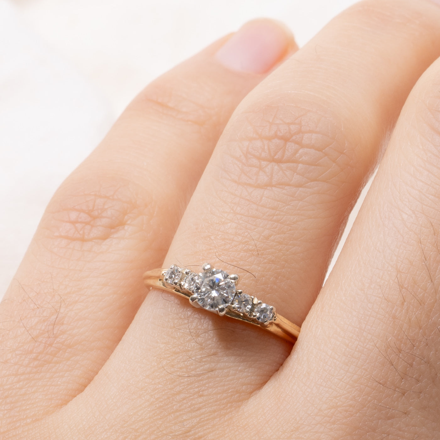 14k Diamond Accented Ring | 0.27ct I1 H, 0.10ctw | SZ 6.25