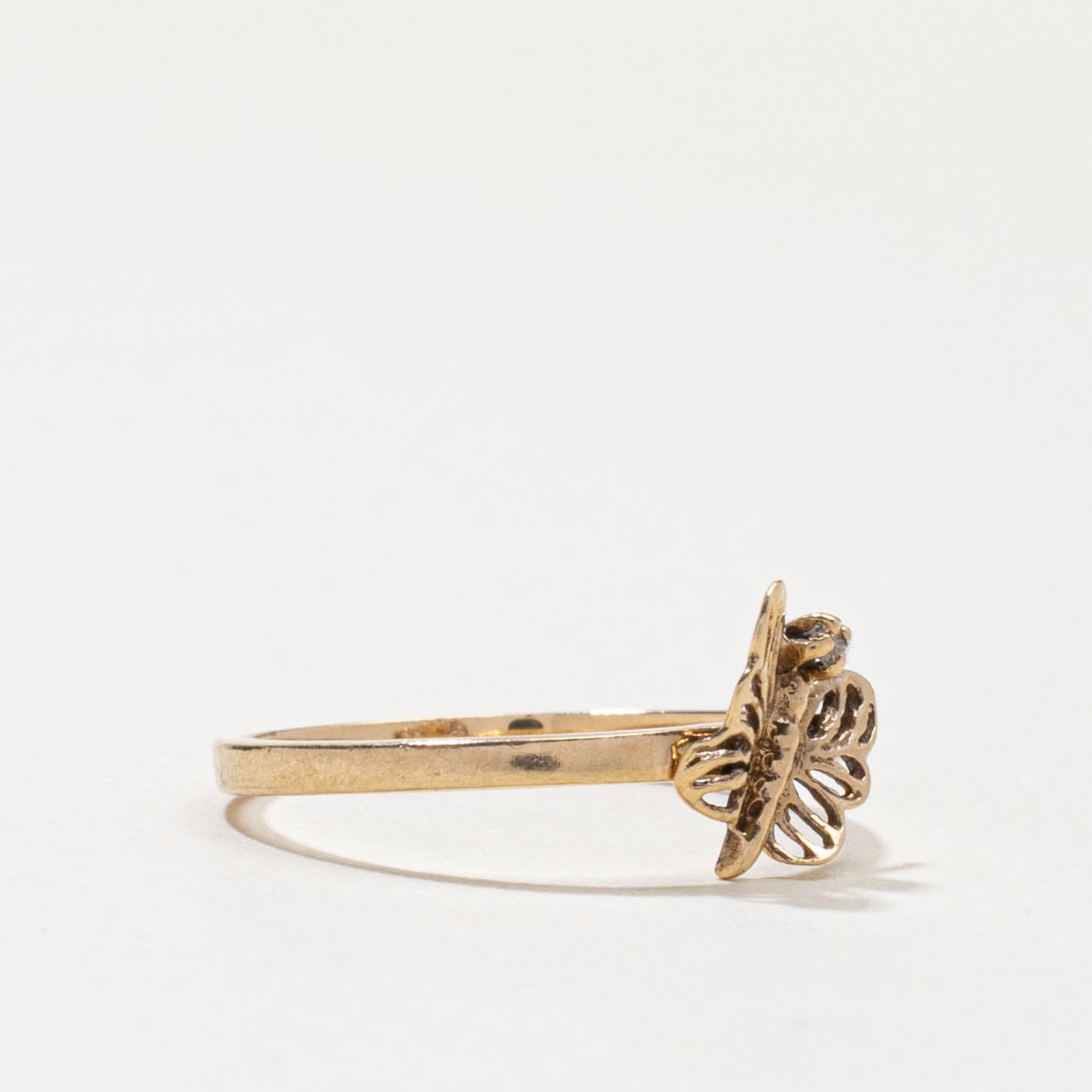 10k Diamond Butterfly Ring | SZ 6.5