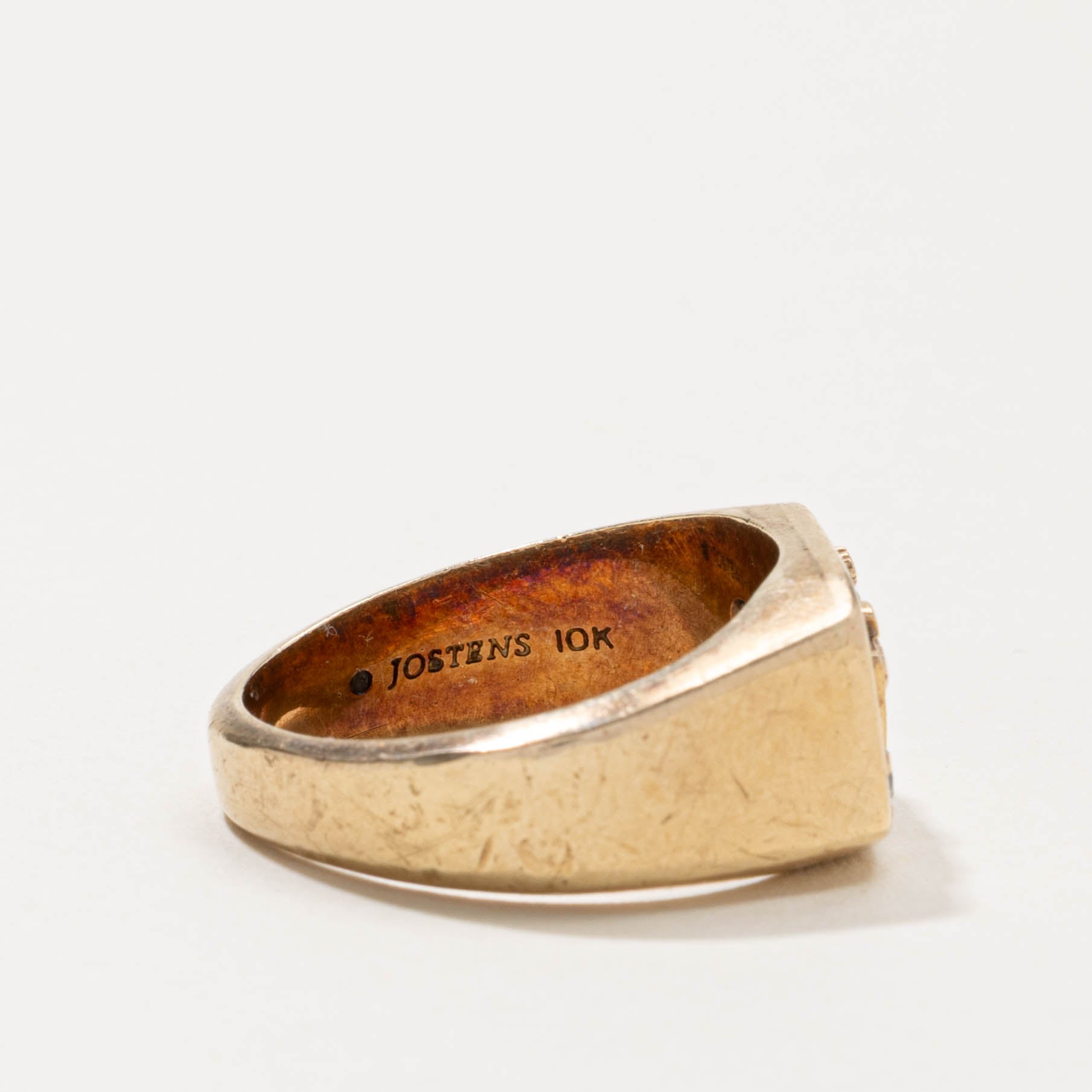 10k Diamond McDonald's Signet Ring | SZ 9.75