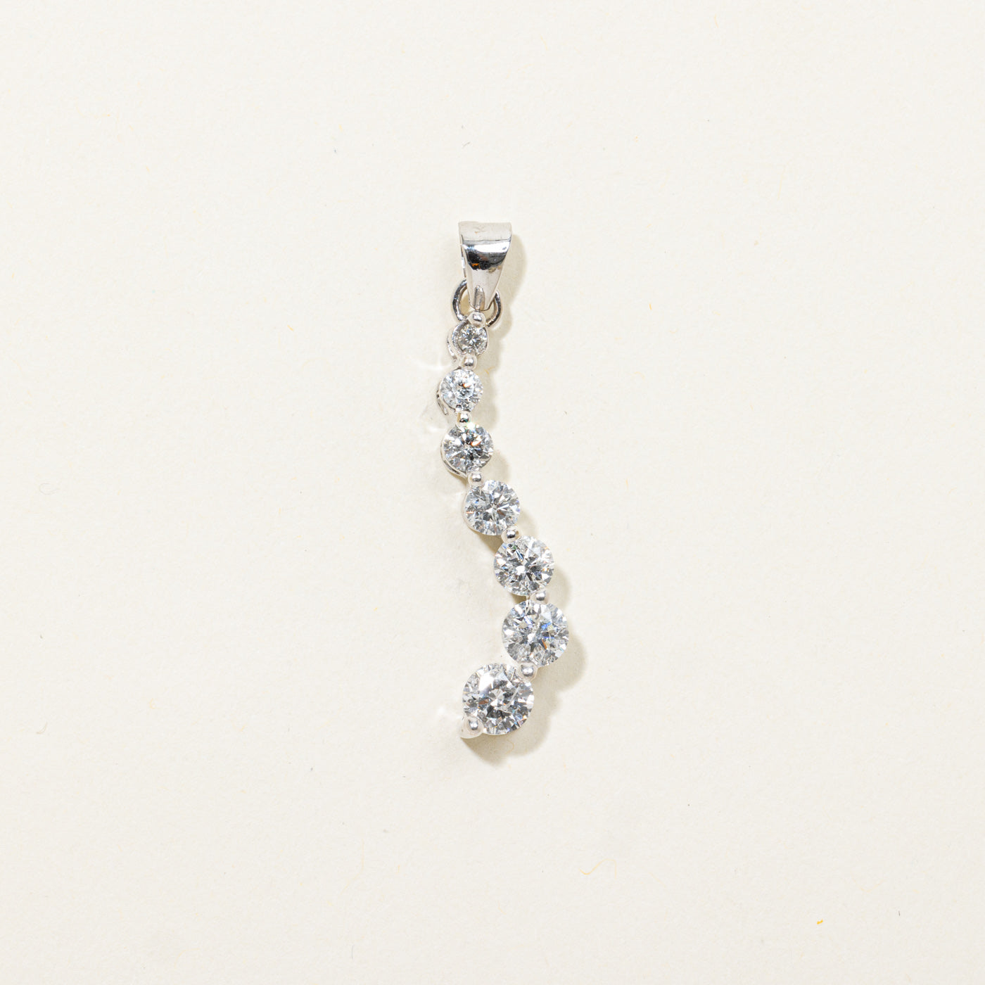 14k Diamond Journey Pendant | 1.31ctw