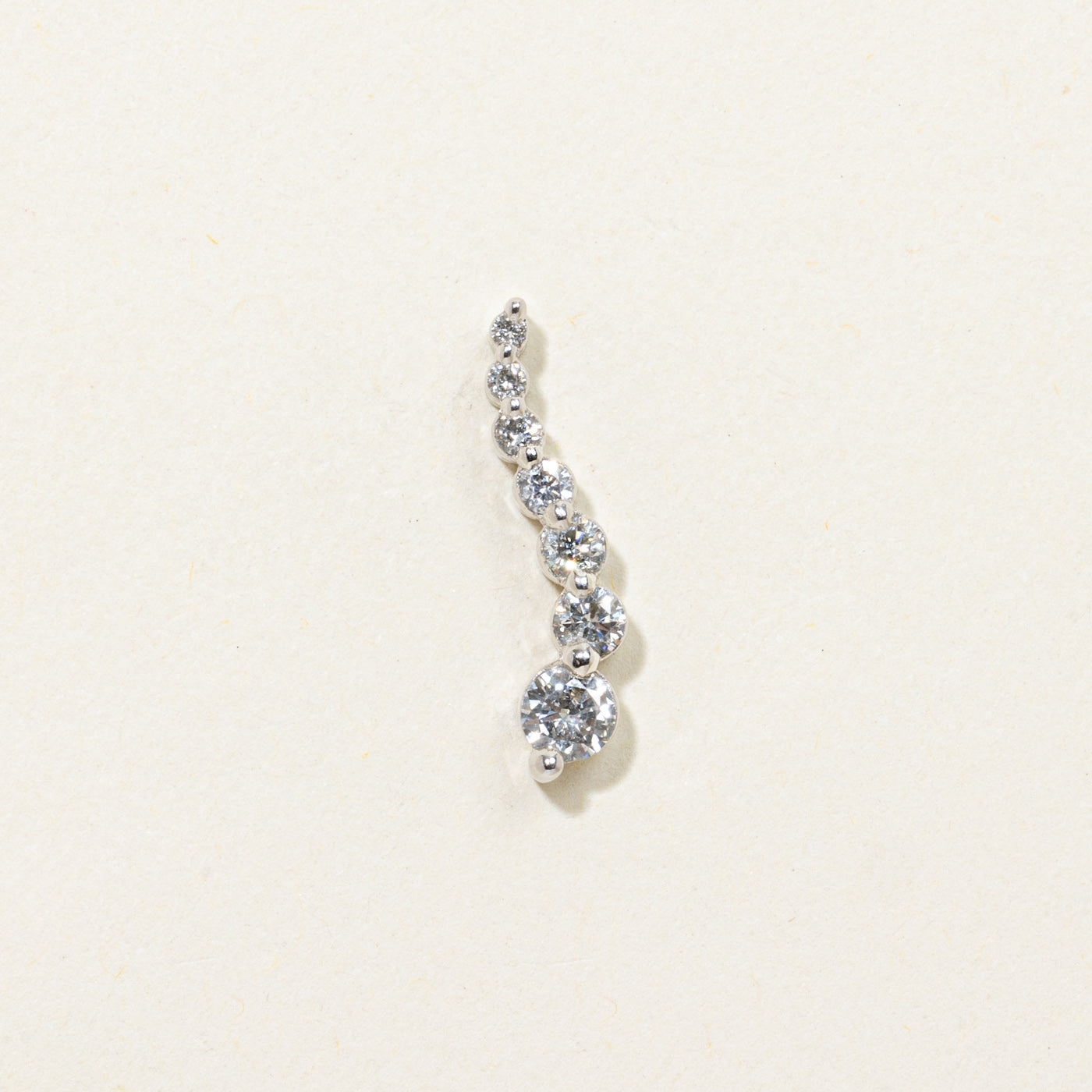 14k Diamond Graduated Journey Pendant | 0.27ctw