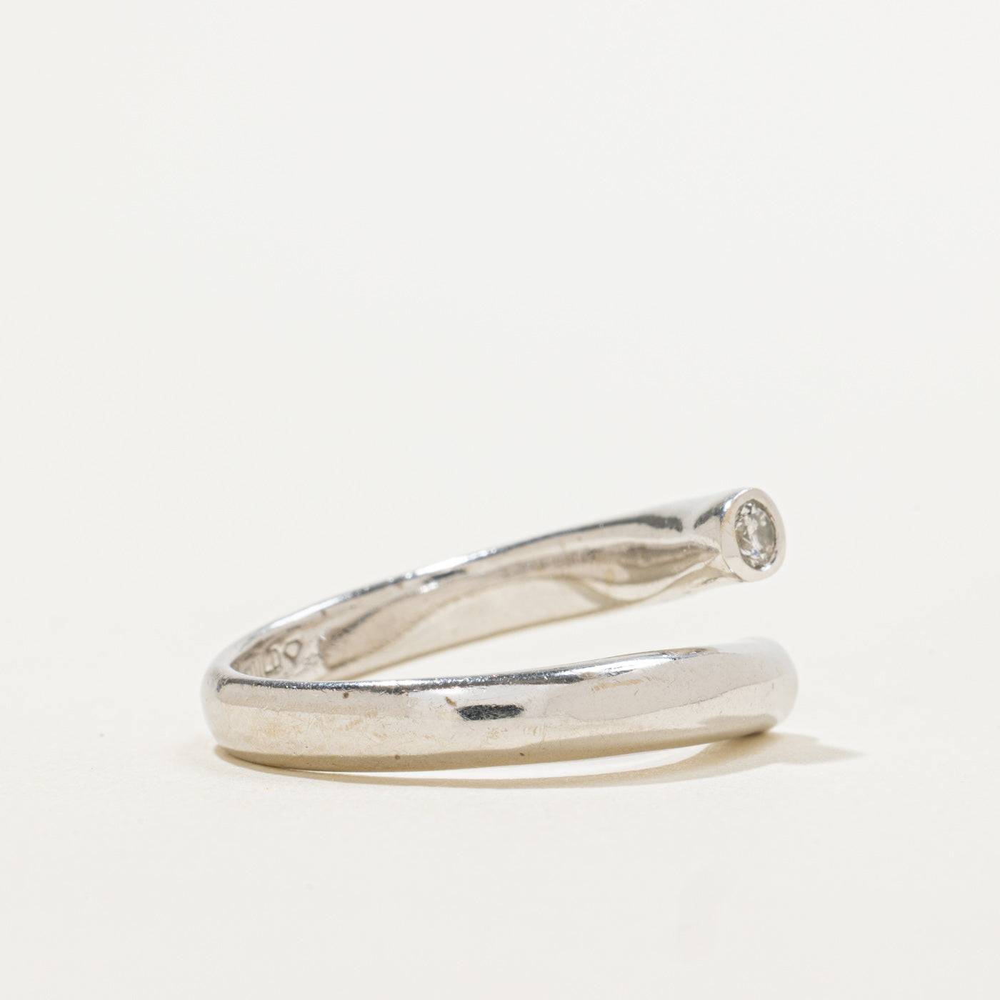 14k Two Stone Diamond Bypass Ring | 0.15ctw | SZ 6.75