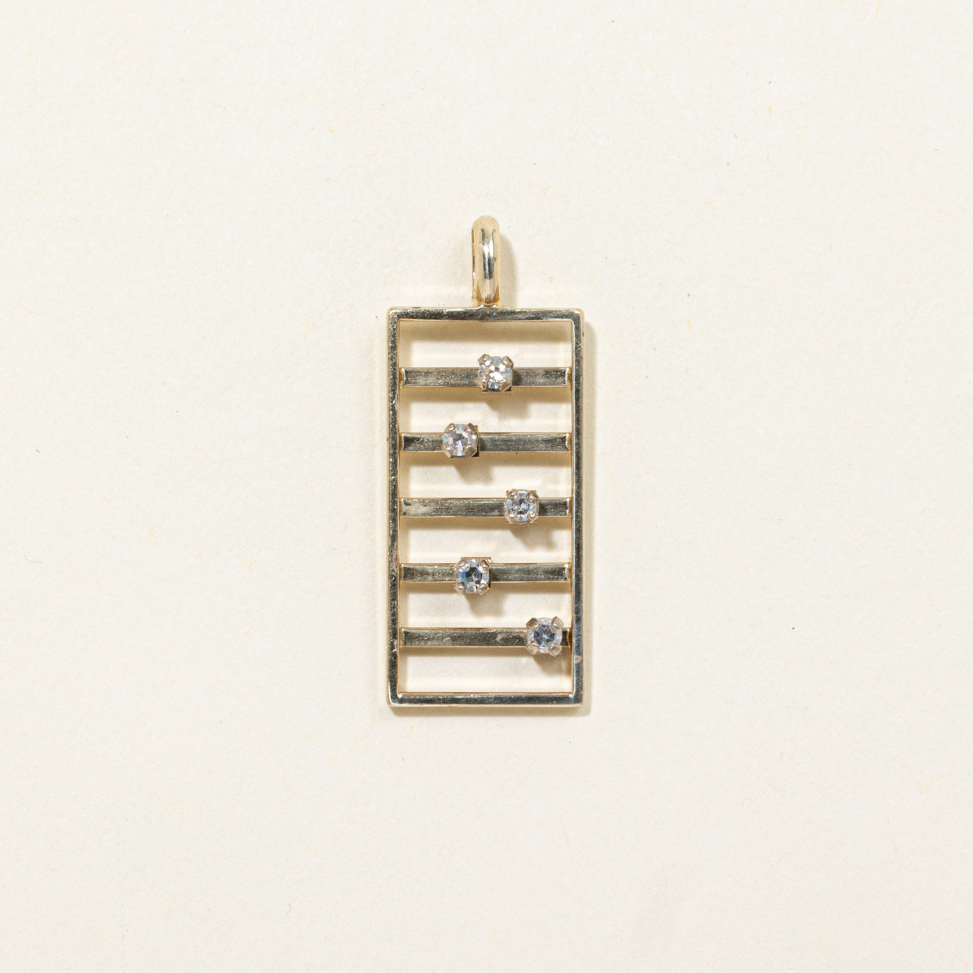 10k Diamond Abacus Charm | 0.10ctw