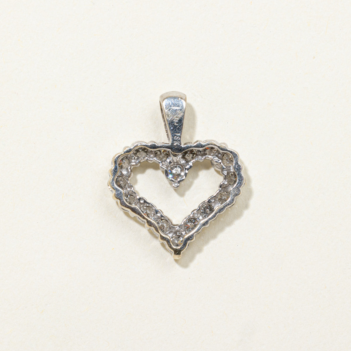 18k Diamond Heart Pendant | 0.90ctw