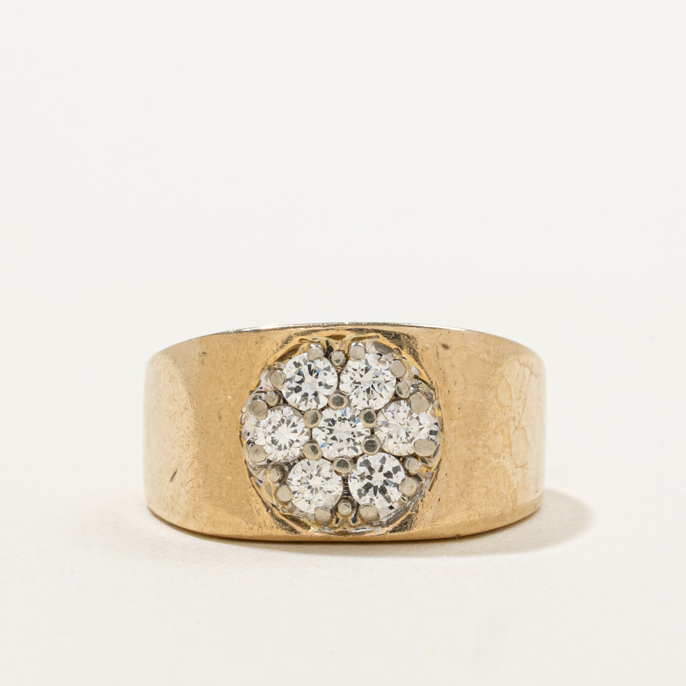 10k Diamond Floral Cluster Ring | 0.35ctw | SZ 5