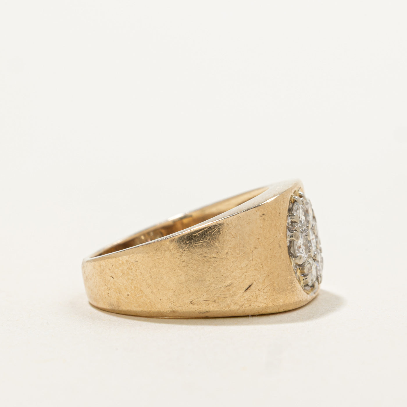 10k Diamond Floral Cluster Ring | 0.35ctw | SZ 5