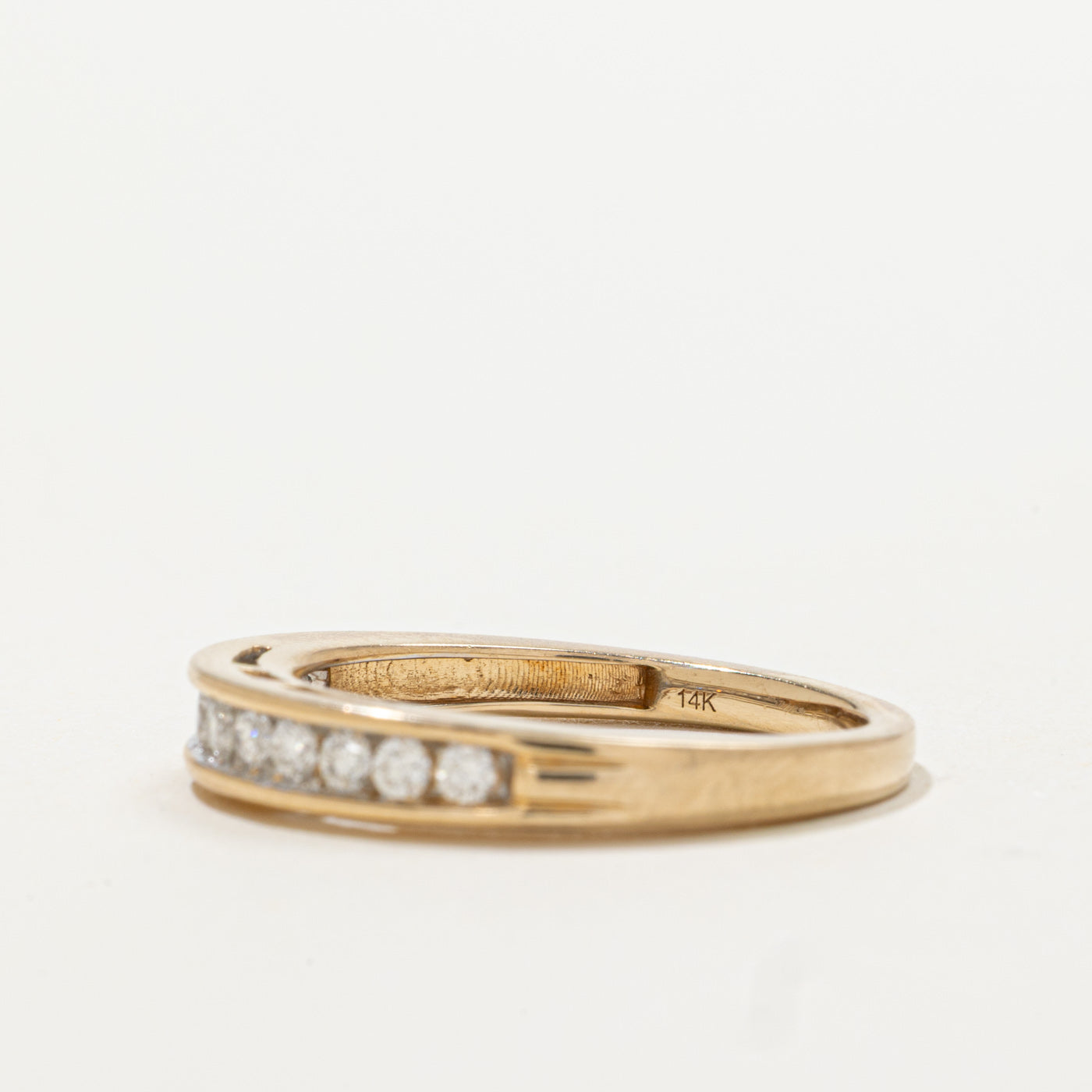 14k Semi Eternity Channel Set Diamond Band | 1.06ctw | 3.80mm | SZ 6.75