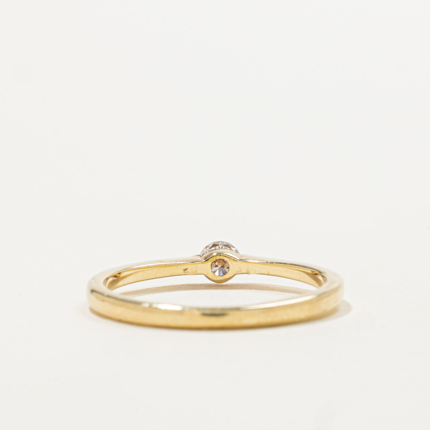 18k Solitaire Diamond Petite Ring | 0.16ct | SZ 6.75