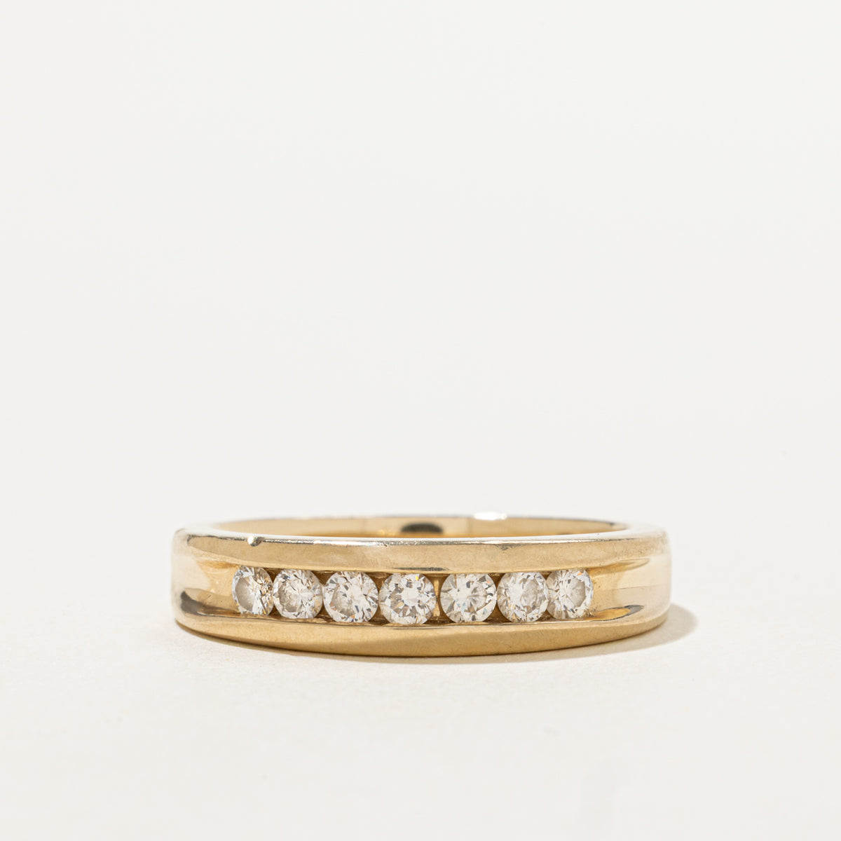 14k Semi Eternity Channel Set Diamond Band | 0.50ctw | 5.35mm | SZ 9.75