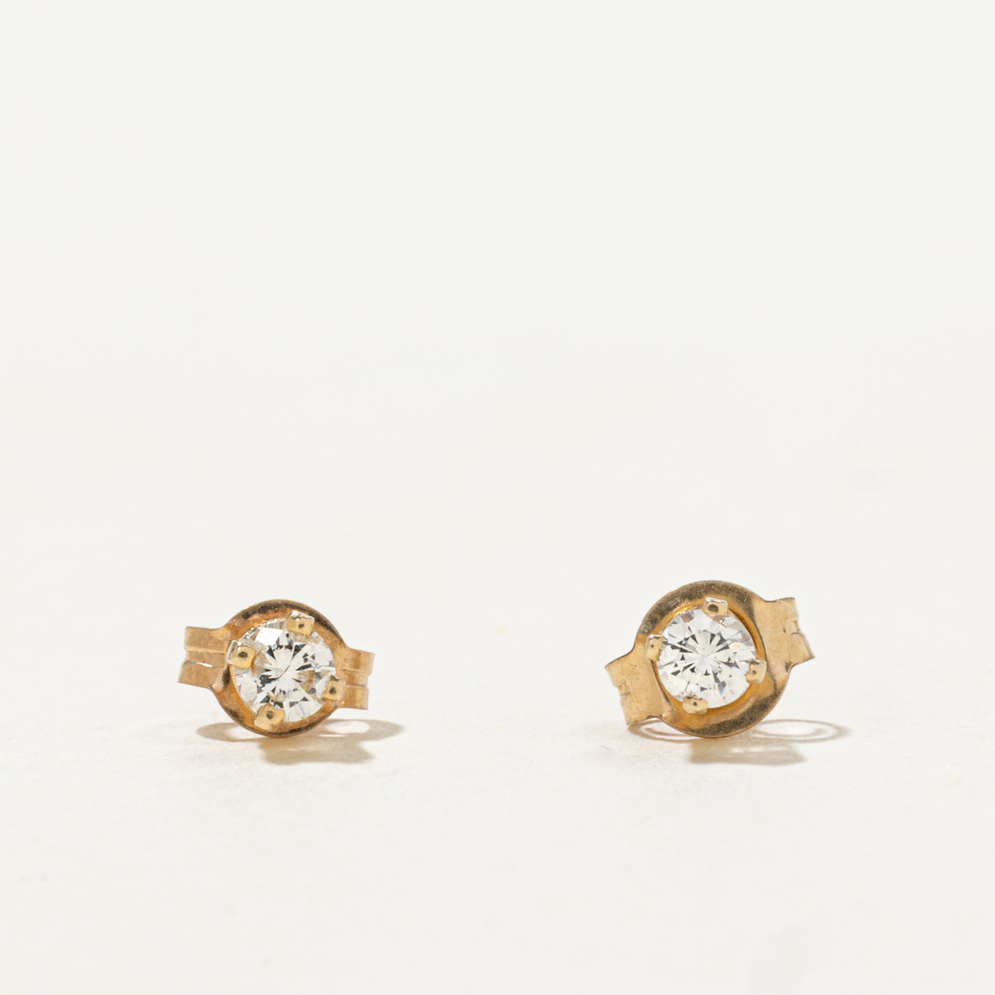 10k Diamond Petite Stud Earrings | 0.15ctw