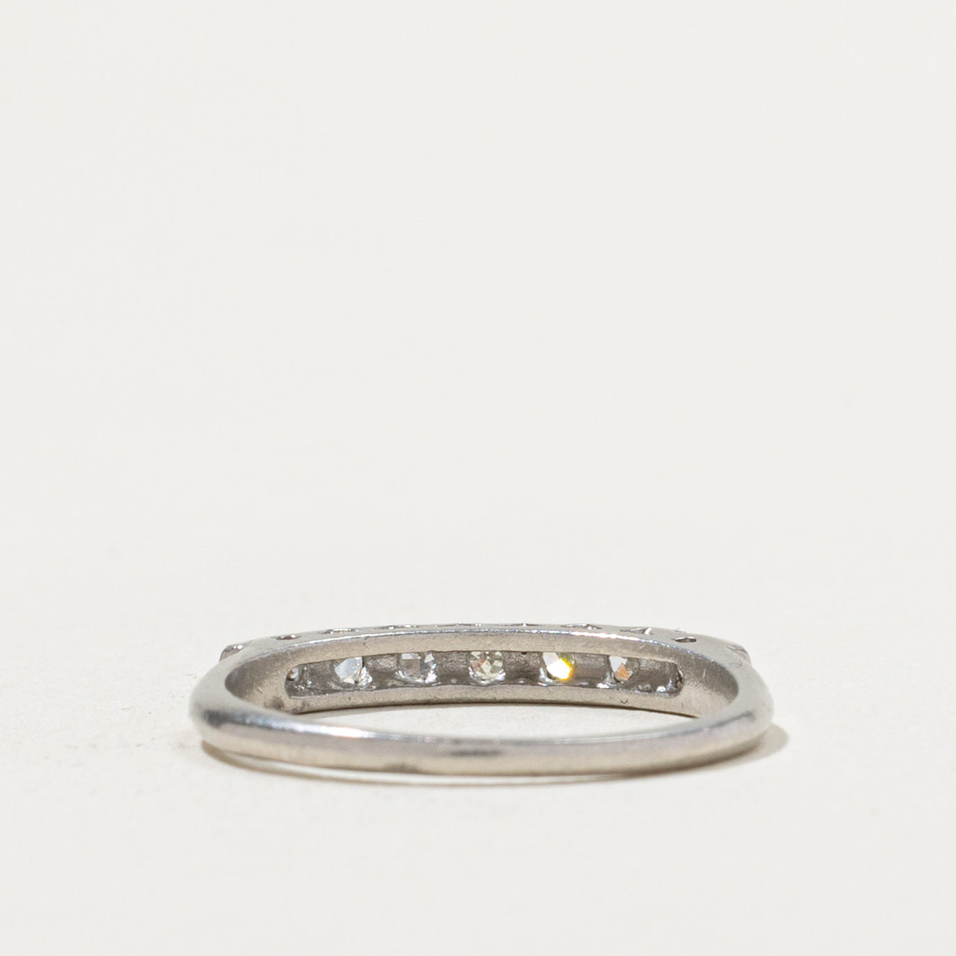 Platinum Seven Stone Diamond Band | SZ 5.25