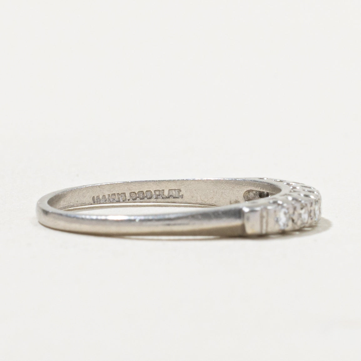 Platinum Seven Stone Diamond Band | SZ 5.25