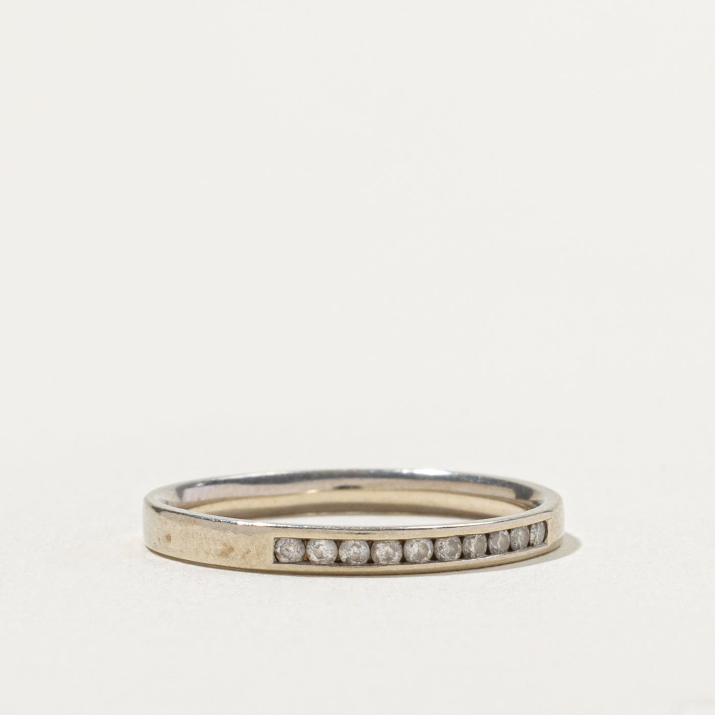 10k Channel Set Semi Eternity Diamond Band | 2.08mm | SZ 6.25