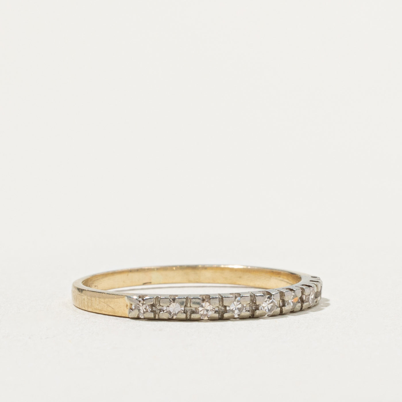 10k Semi Eternity Diamond Band | SZ 7.5