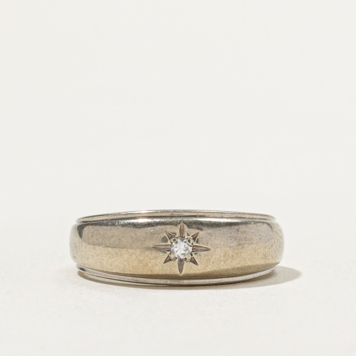 ‘Birks’ 10k Star Set Diamond Ring | SZ 4.5