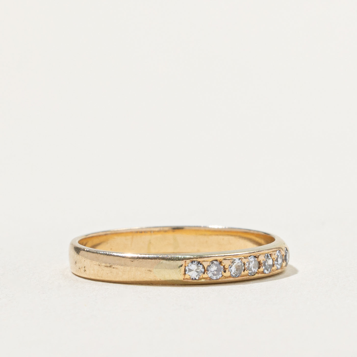 10k Seven Stone Diamond Band | 2.80mm | SZ 8