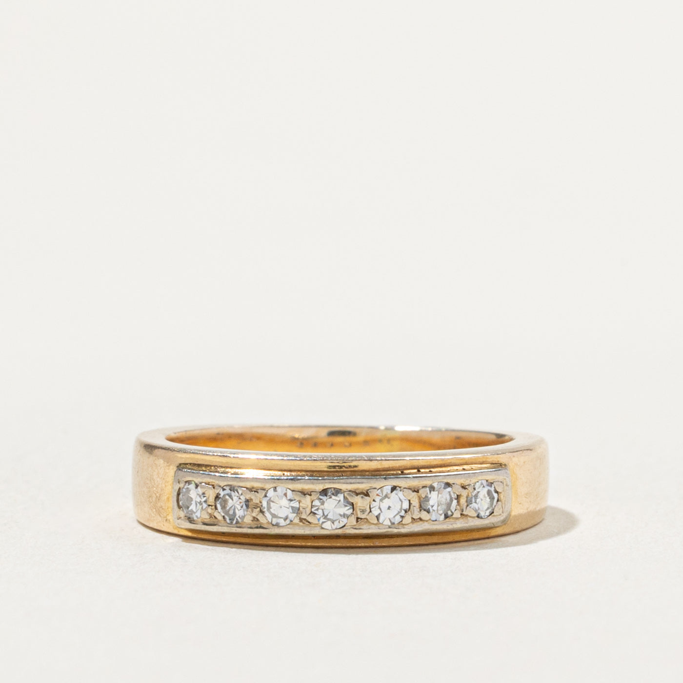 14k Seven Stone Diamond Band | SZ 4