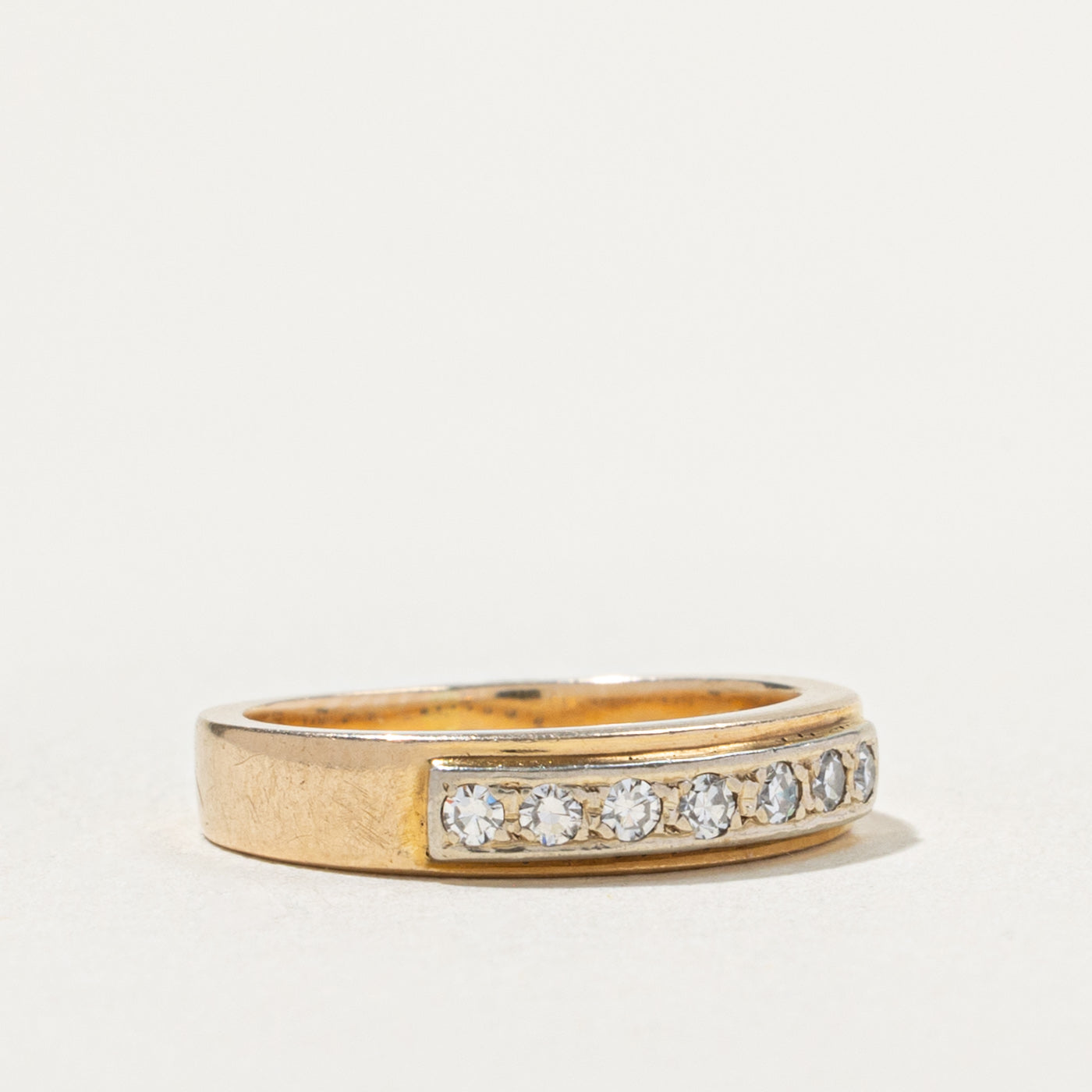 14k Seven Stone Diamond Band | SZ 4