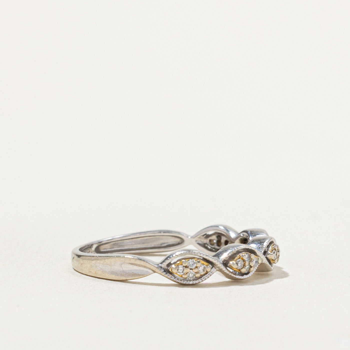 14k Diamond Marquise Cluster Band | SZ 6.75