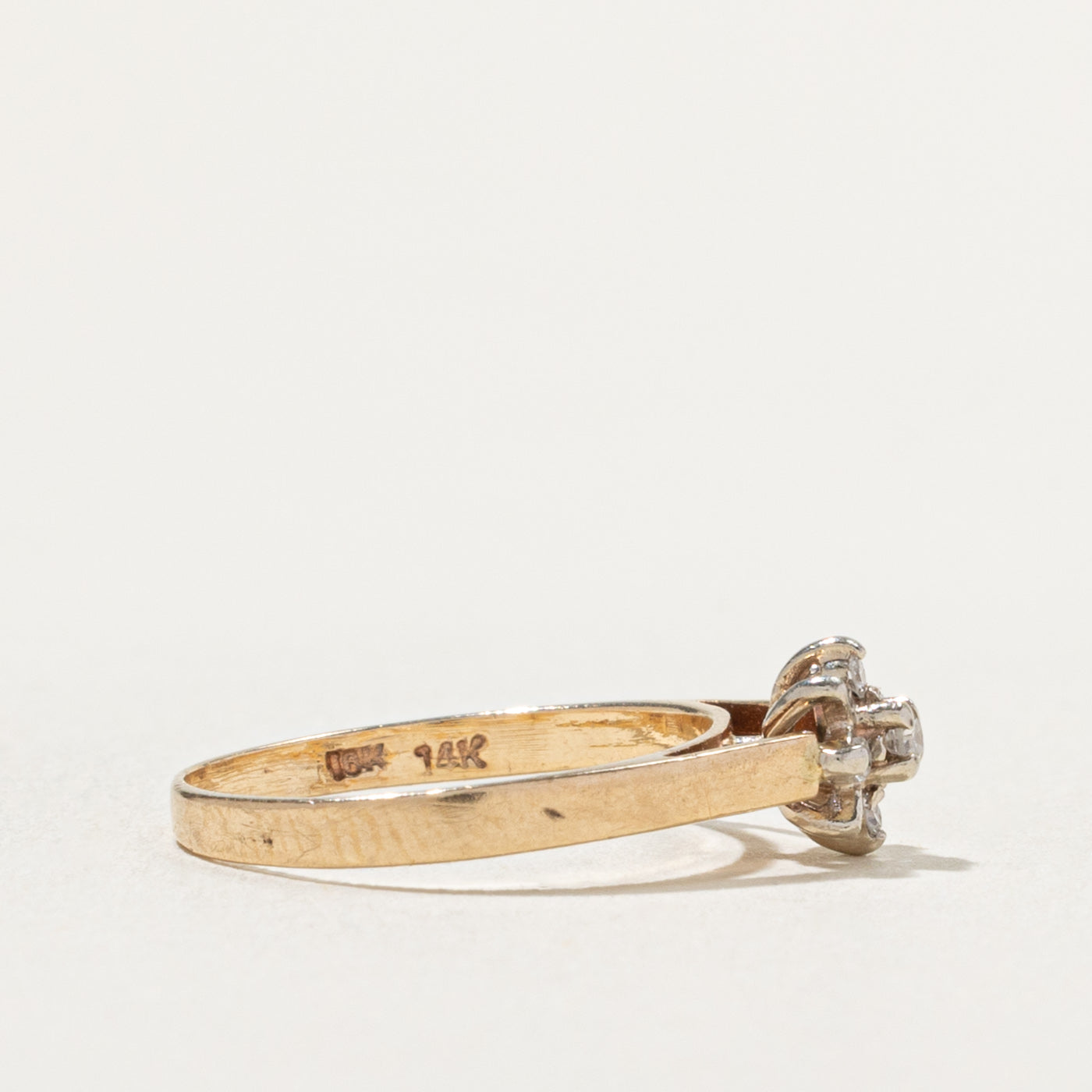 14k Diamond Star Cluster Ring | SZ 3.75