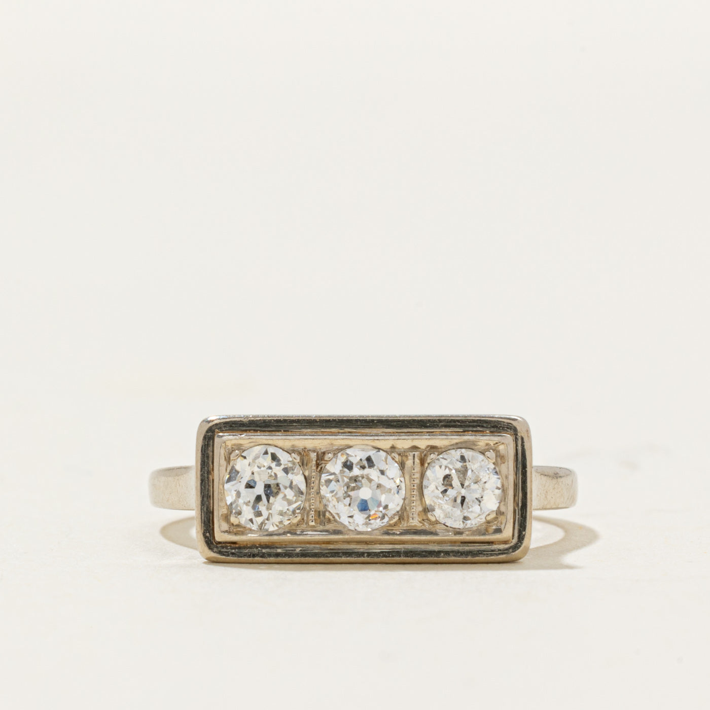 Antique Austro-Hungarian Three Stone Diamond Ring | 0.69 ctw | SZ 7.5
