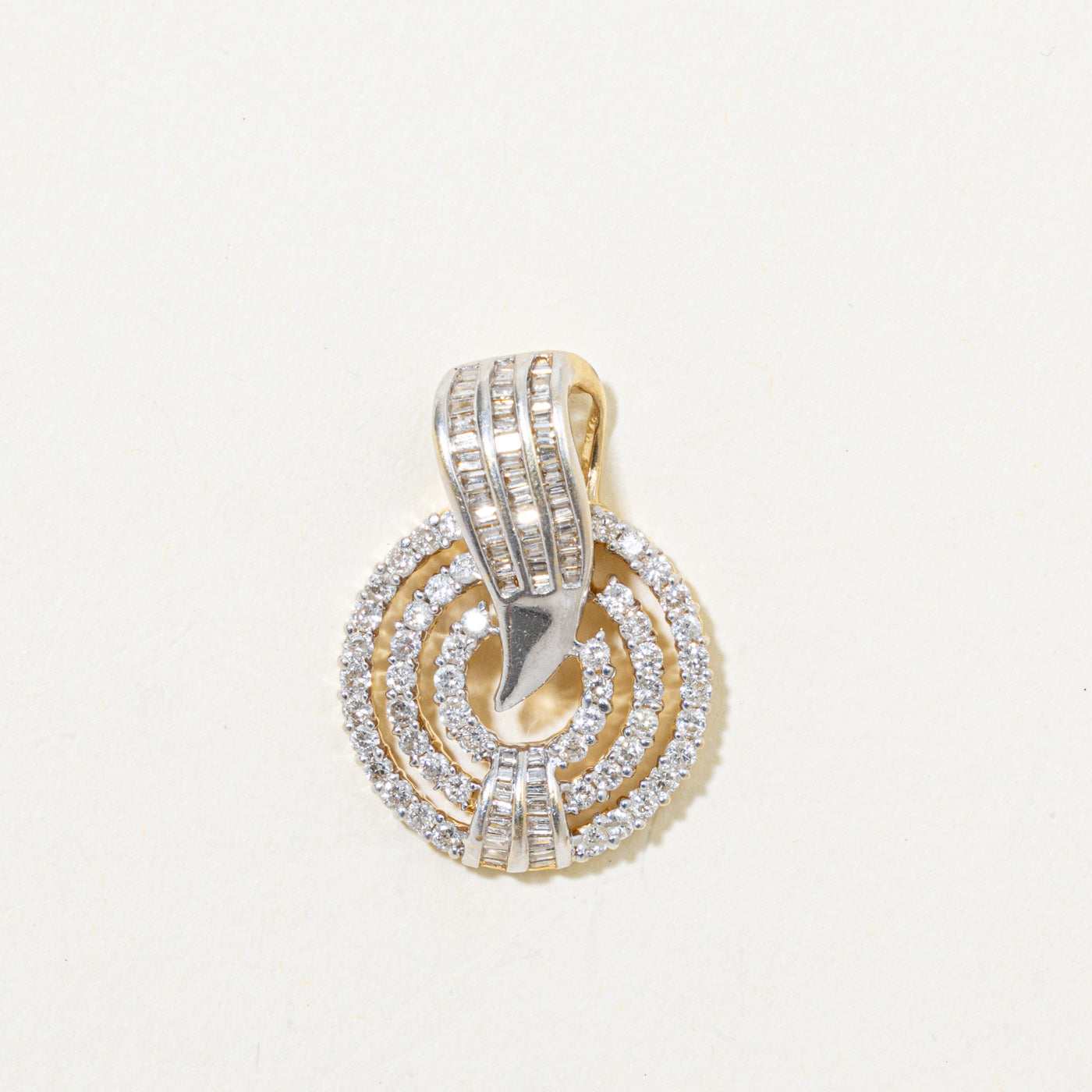 14k Diamond Geometric Pendant | 0.78ctw