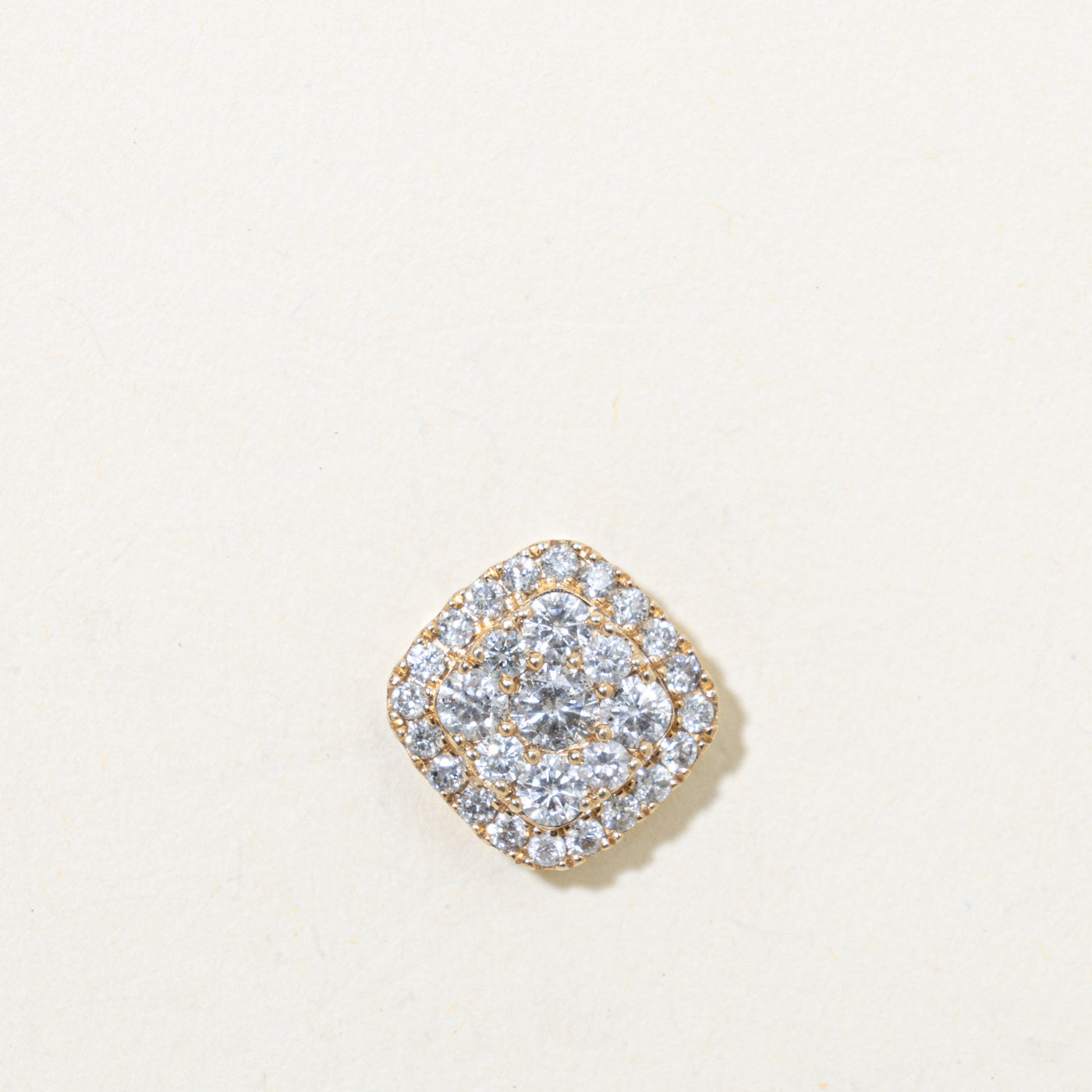 10k Diamond Geometric Cluster Pendant | 1.00ctw