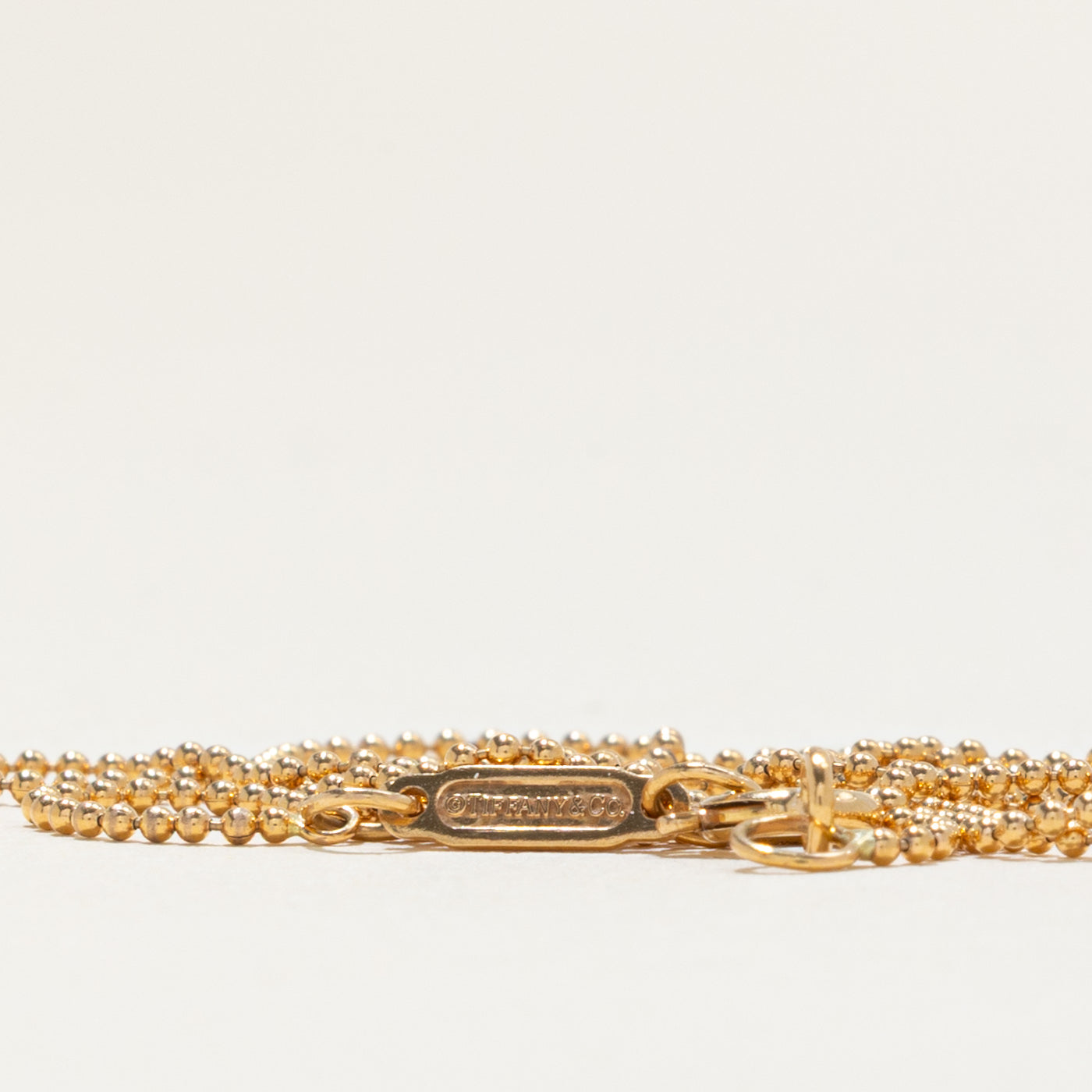 ‘Tiffany & Co’ 18k Ball Chain Necklace | 18"