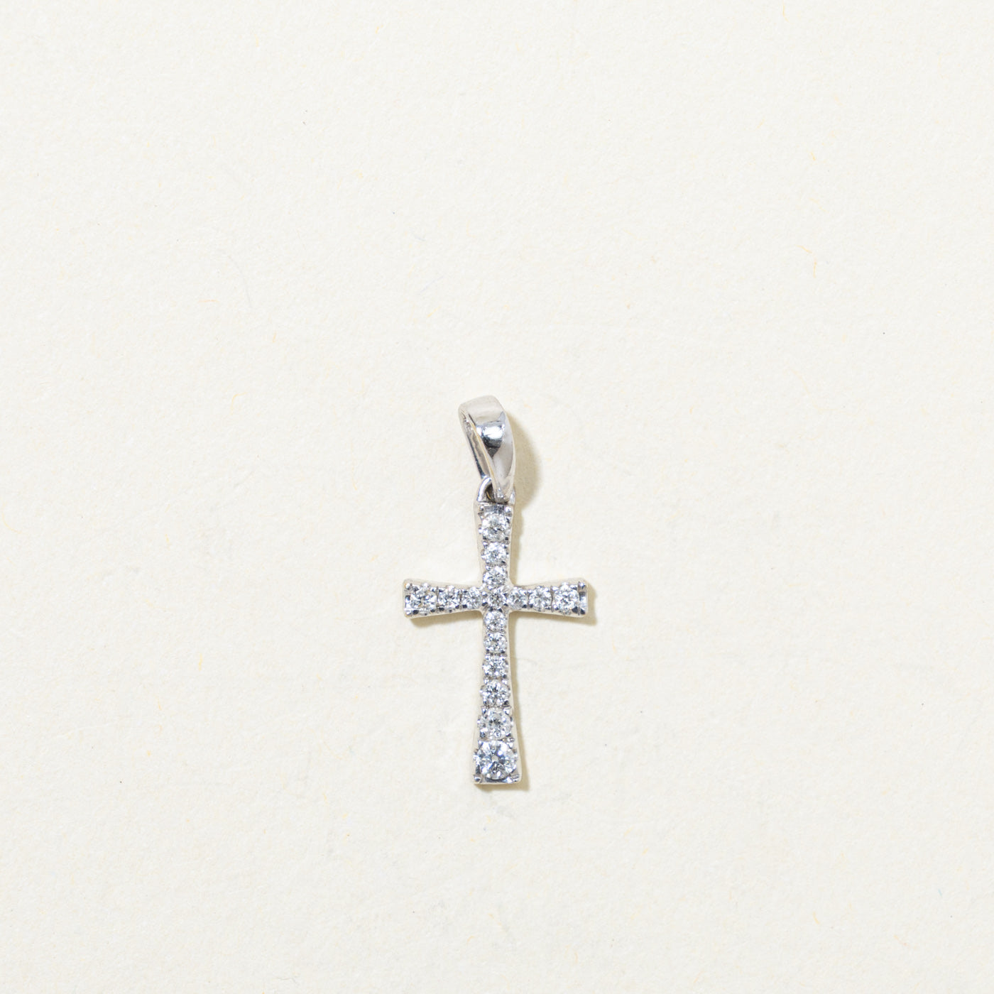 18k Diamond Cross Pendant | 0.07ctw
