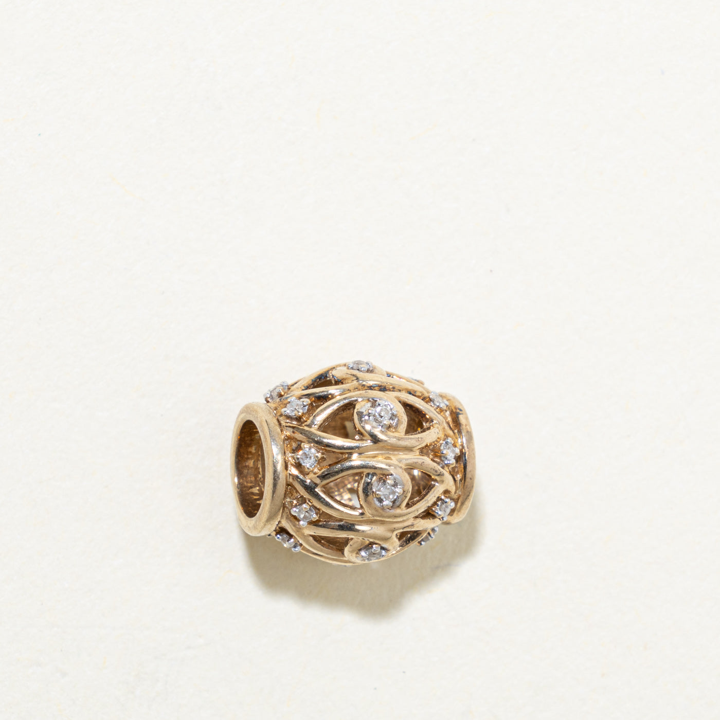 10k Diamond Openwork Charm | 0.02ctw