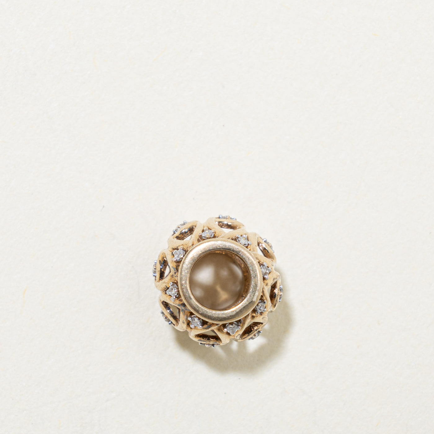 10k Diamond Openwork Charm | 0.02ctw