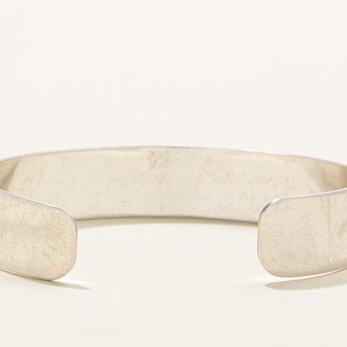 Sterling Silver Indigenous Carved Eagle Cuff | 6"
