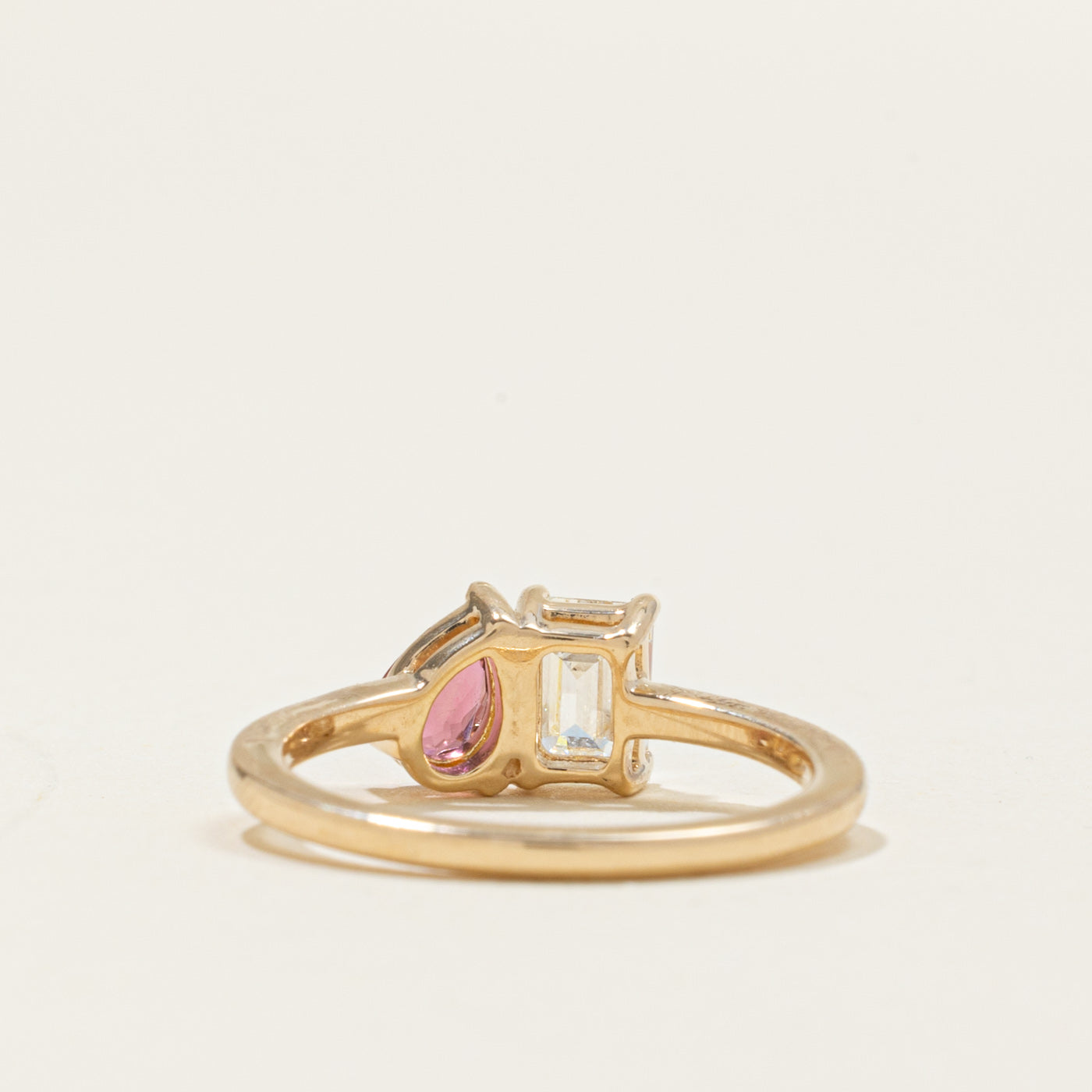 '100 Ways' Diamond and Tourmaline Toi et Moi Ring | 0.66ct, 0.36ct | SZ 7