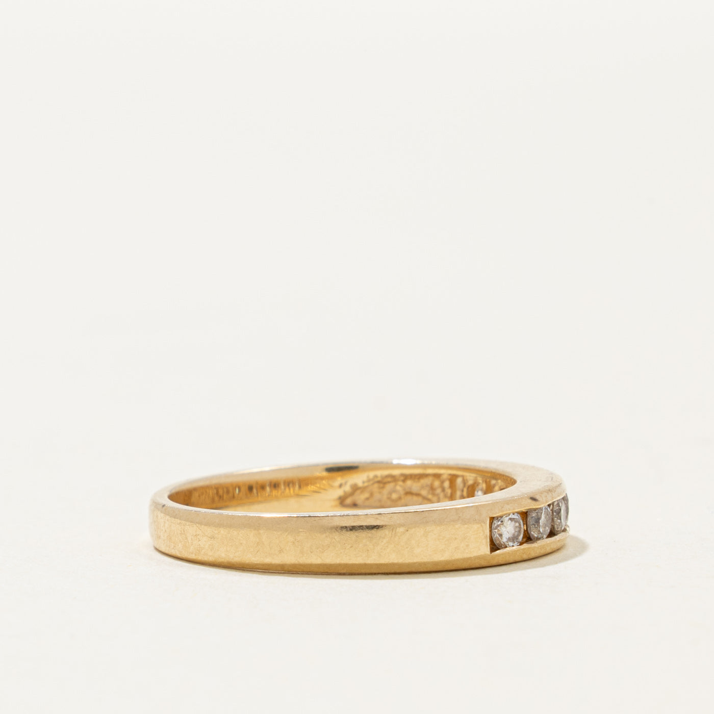 14k Channel Set Semi Eternity Diamond Band | 0.20ctw | 3.30mm | SZ 6.5