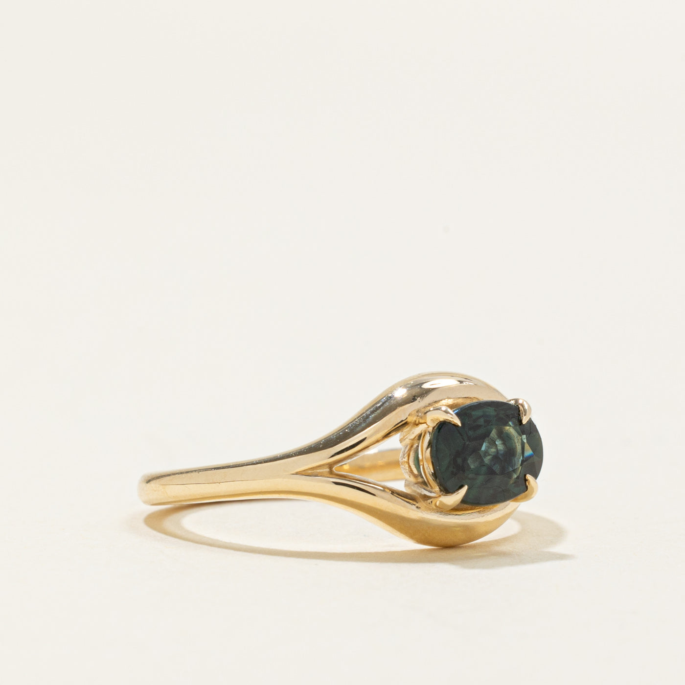 '100 Ways' 10k Green Sapphire East West Ring | 1.13ct | SZ 6.75