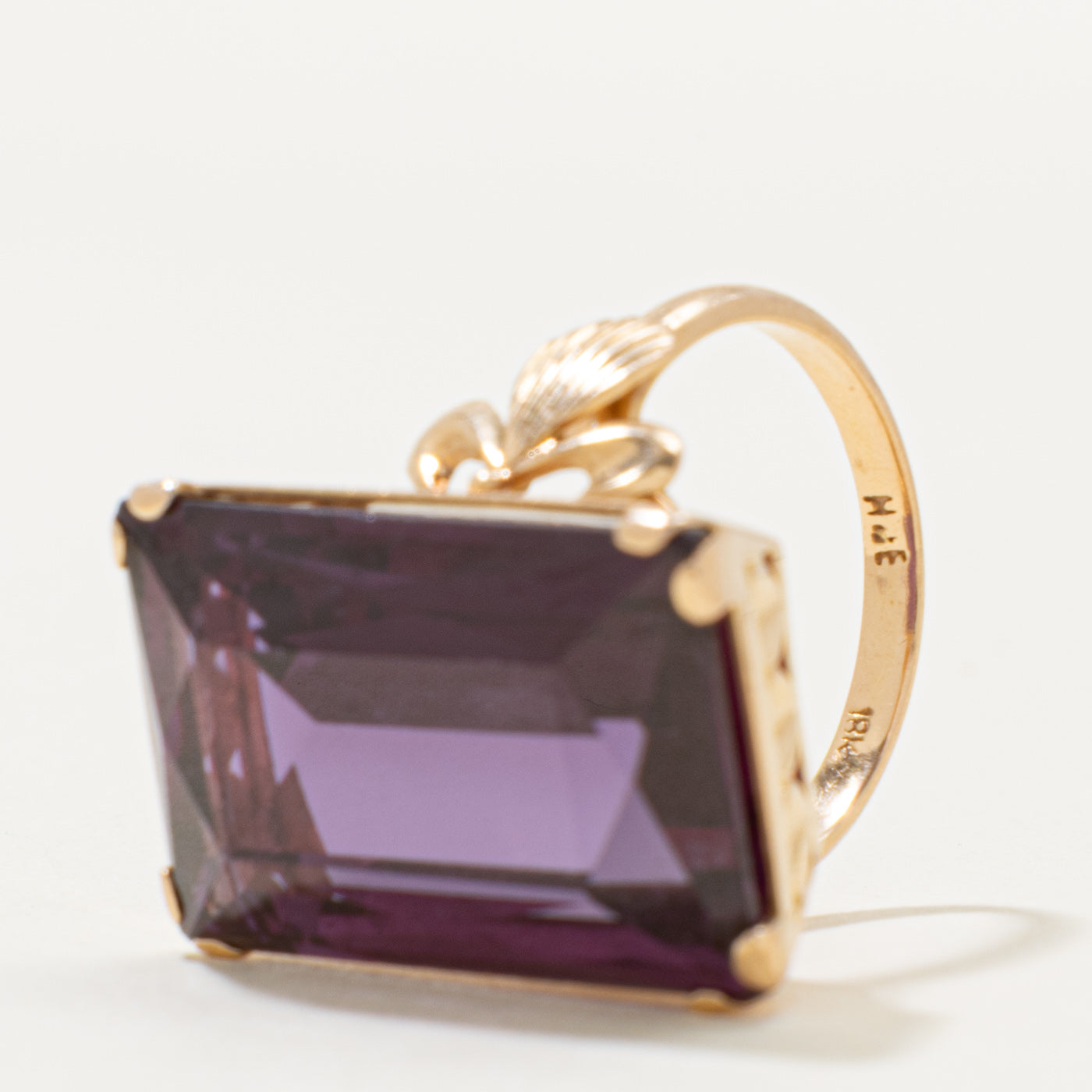 18k Synthetic Sapphire Cocktail Ring | 25.00ct | SZ 6.75
