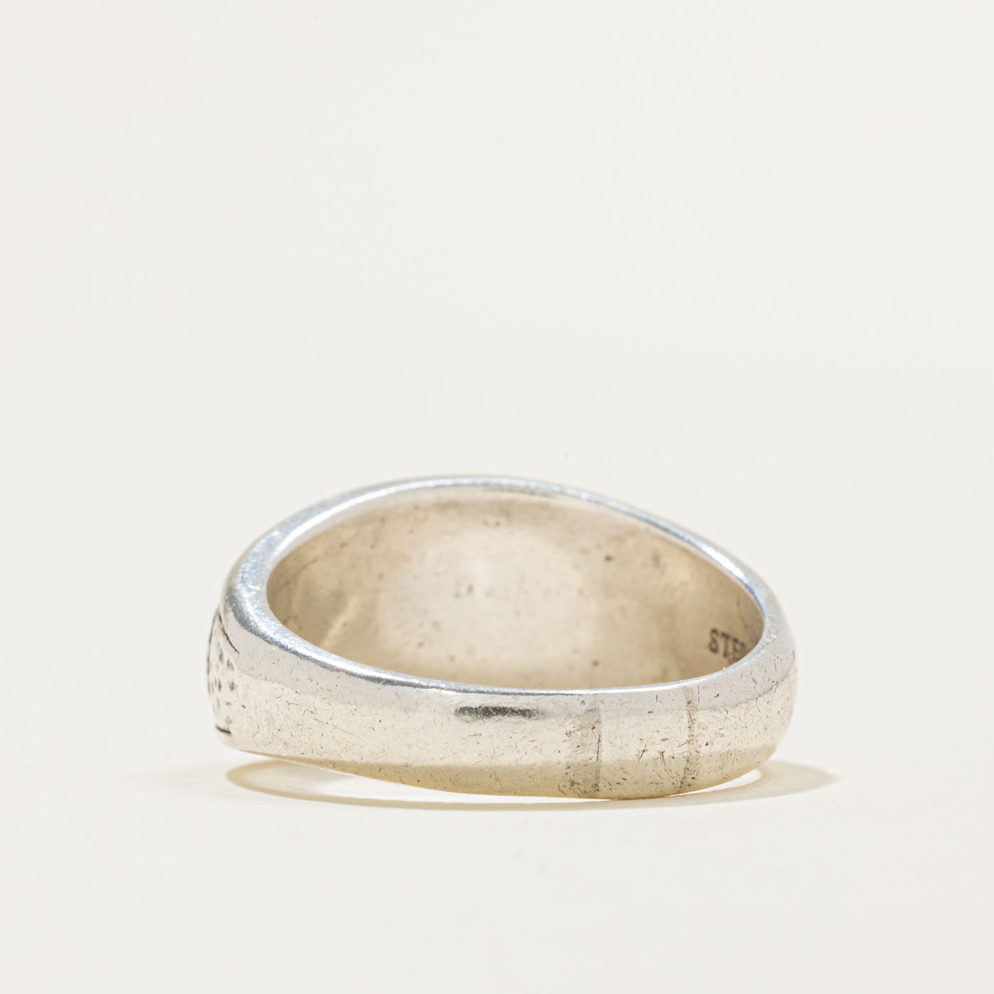 Sterling Silver Indigenous Bear Ring | SZ 9.5