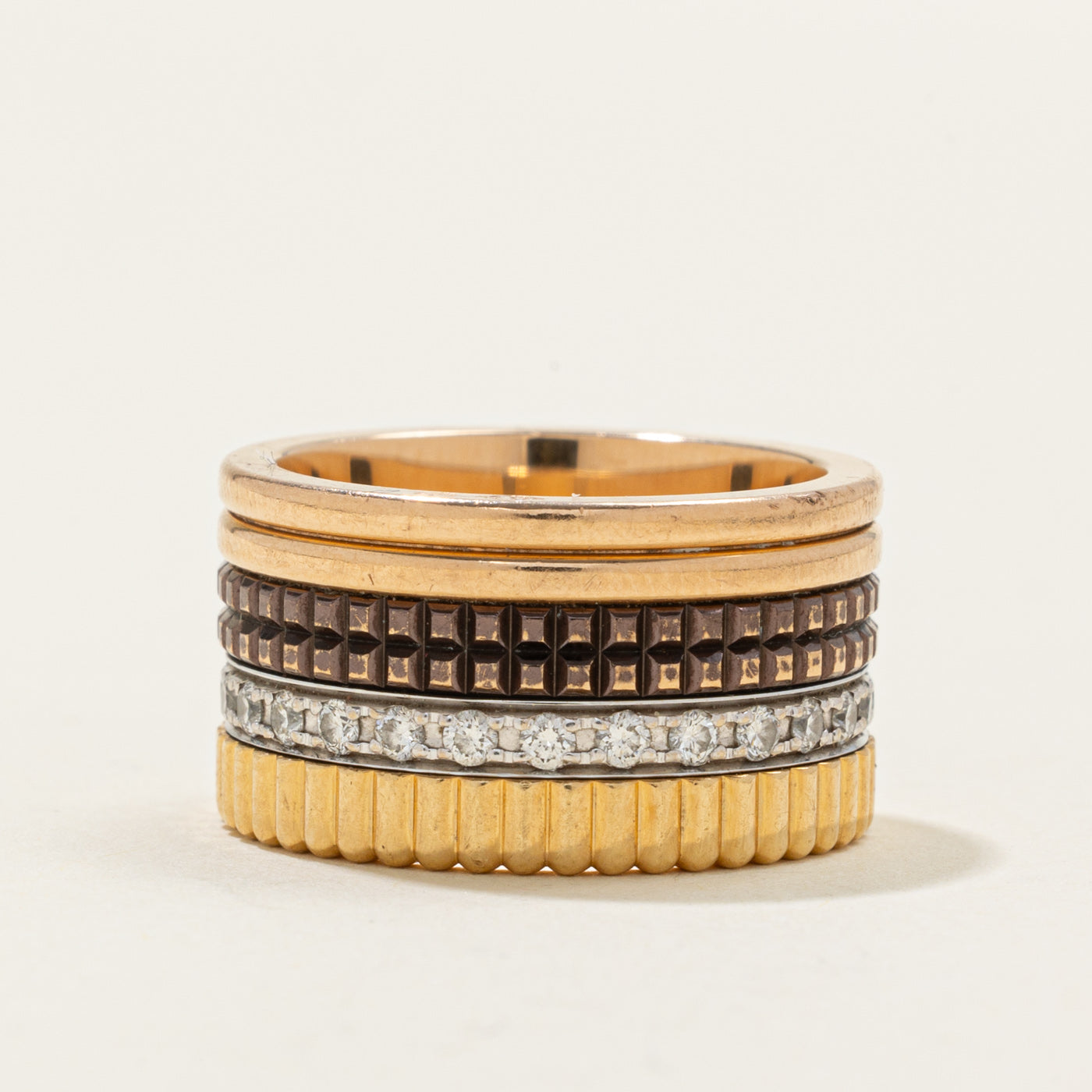 'Boucheron' French Quatre Classique Large Ring | 0.51ctw | 11.75mm | SZ 6.75
