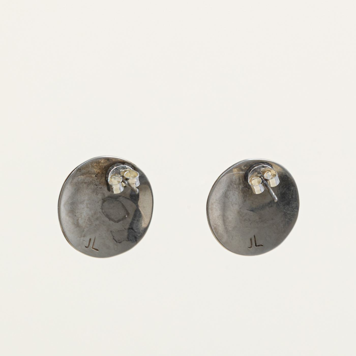 Sterling Silver Indigenous Carved Raven Earrings