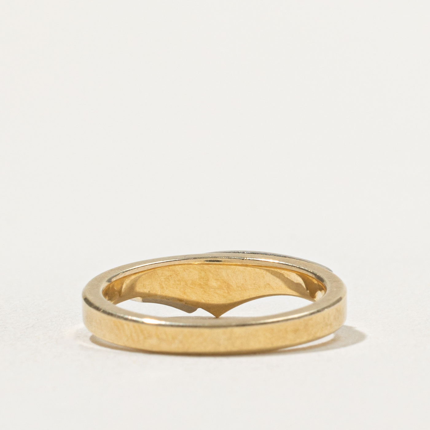 14k Three Stone Diamond Geometric Ring | SZ 4