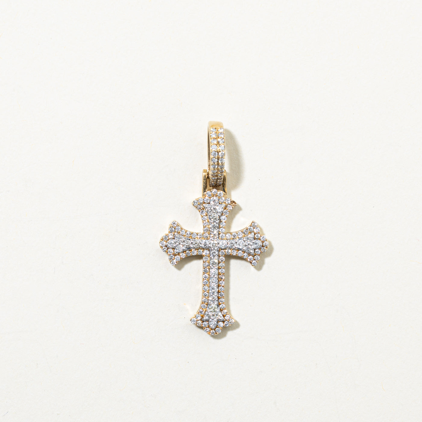 10k Diamond Fancy Cross Pendant | 0.60ctw
