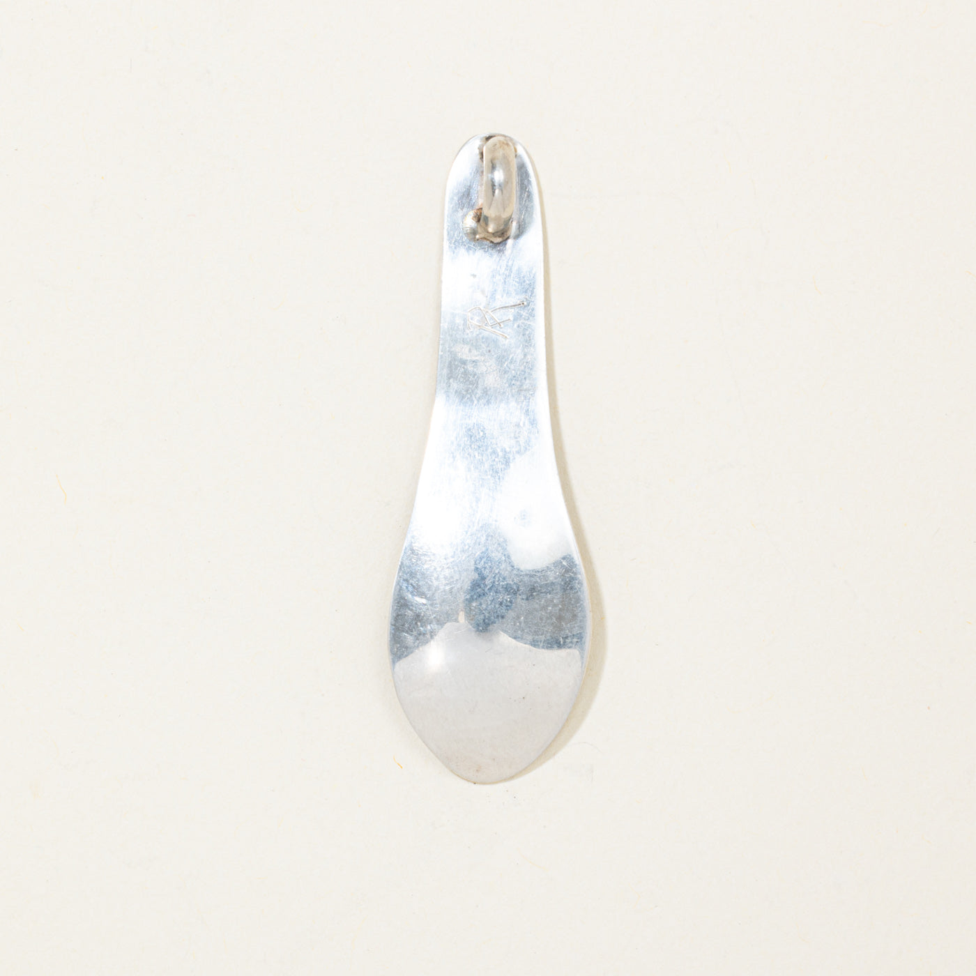 Sterling Silver Indigenous Carved Eagle Spoon Pendant