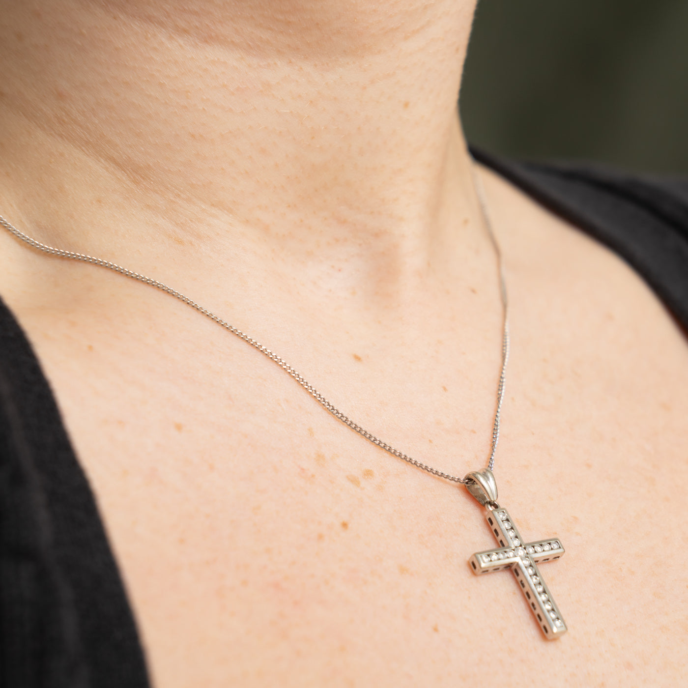 10k Diamond Cross Pendant | 0.50ctw