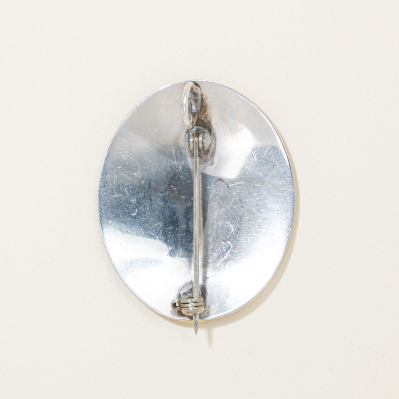 Sterling Silver Indigenous Carved Eagle Pendant & Brooch