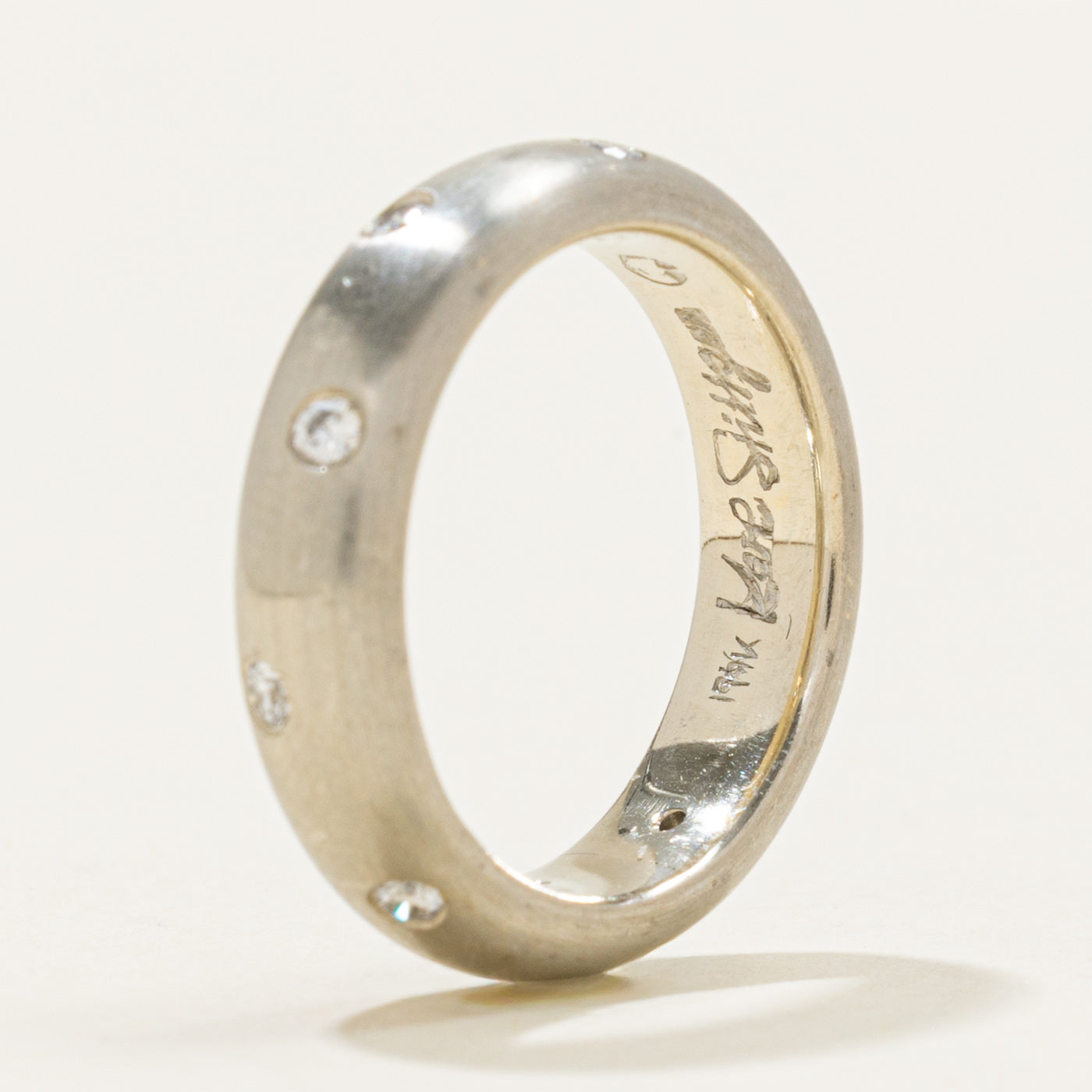 'Stittgen' Flush Set Scattered Diamond Band | 0.25ctw | 5mm | SZ 6.75