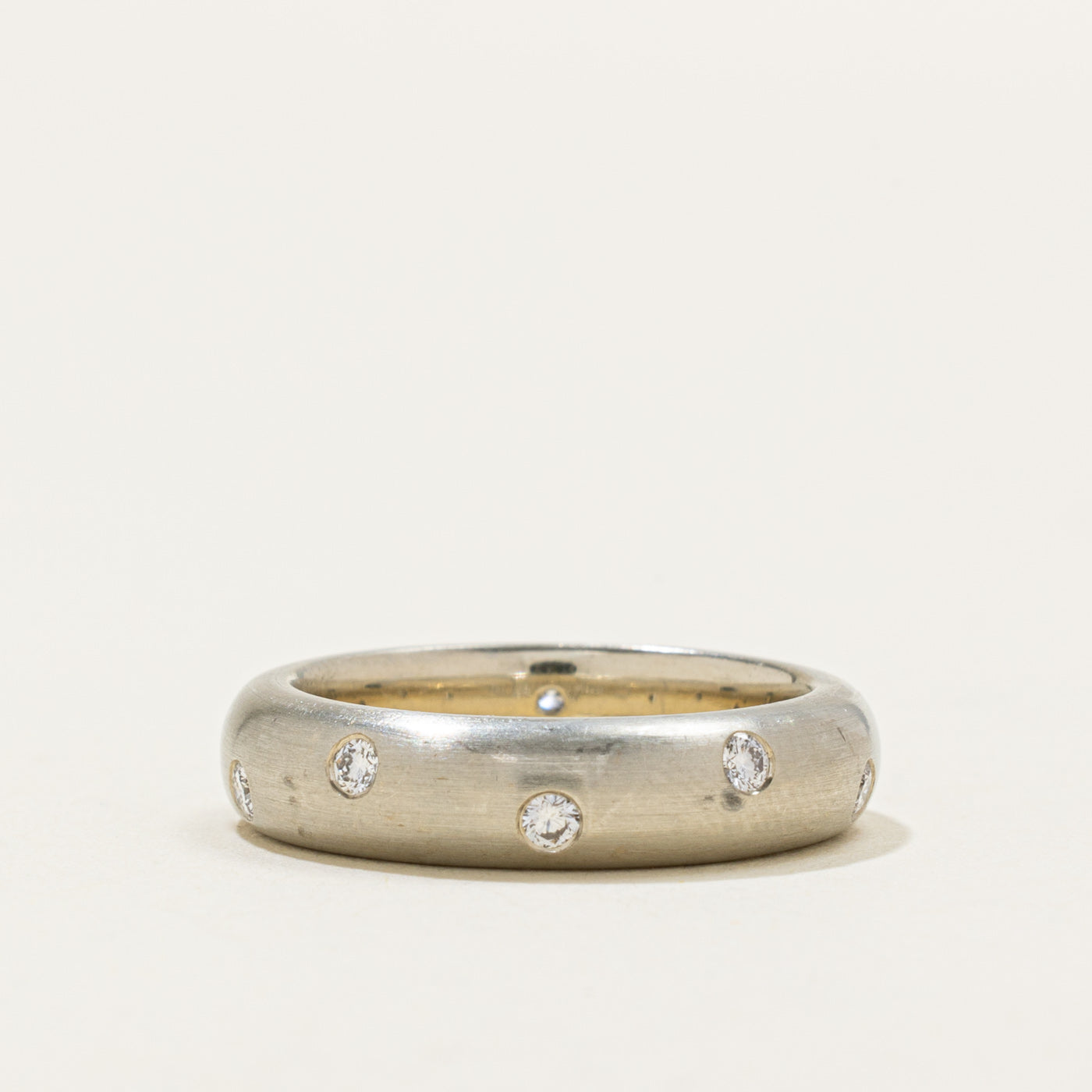 'Stittgen' Flush Set Scattered Diamond Band | 0.25ctw | 5mm | SZ 6.75