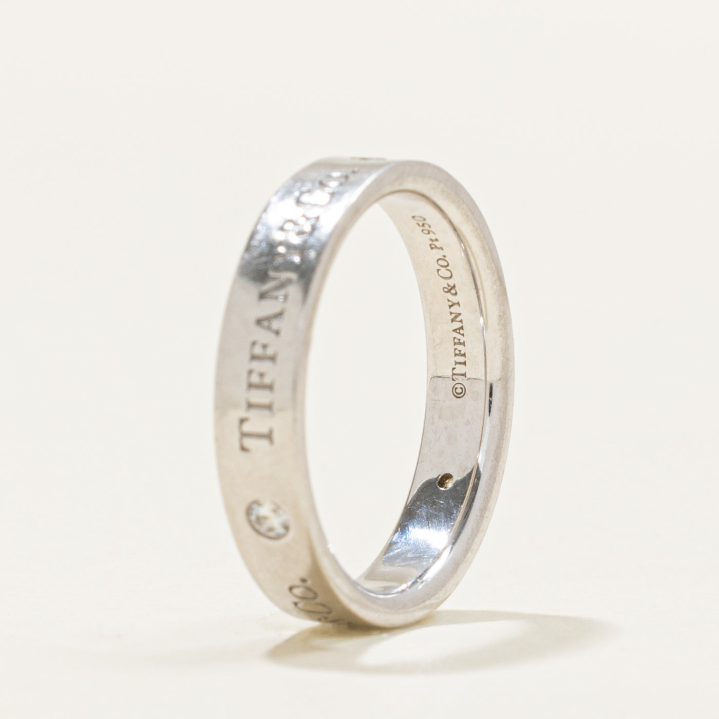 ‘Tiffany & Co’ T&Co. Band Ring | 0.07ctw | 4mm | SZ 7
