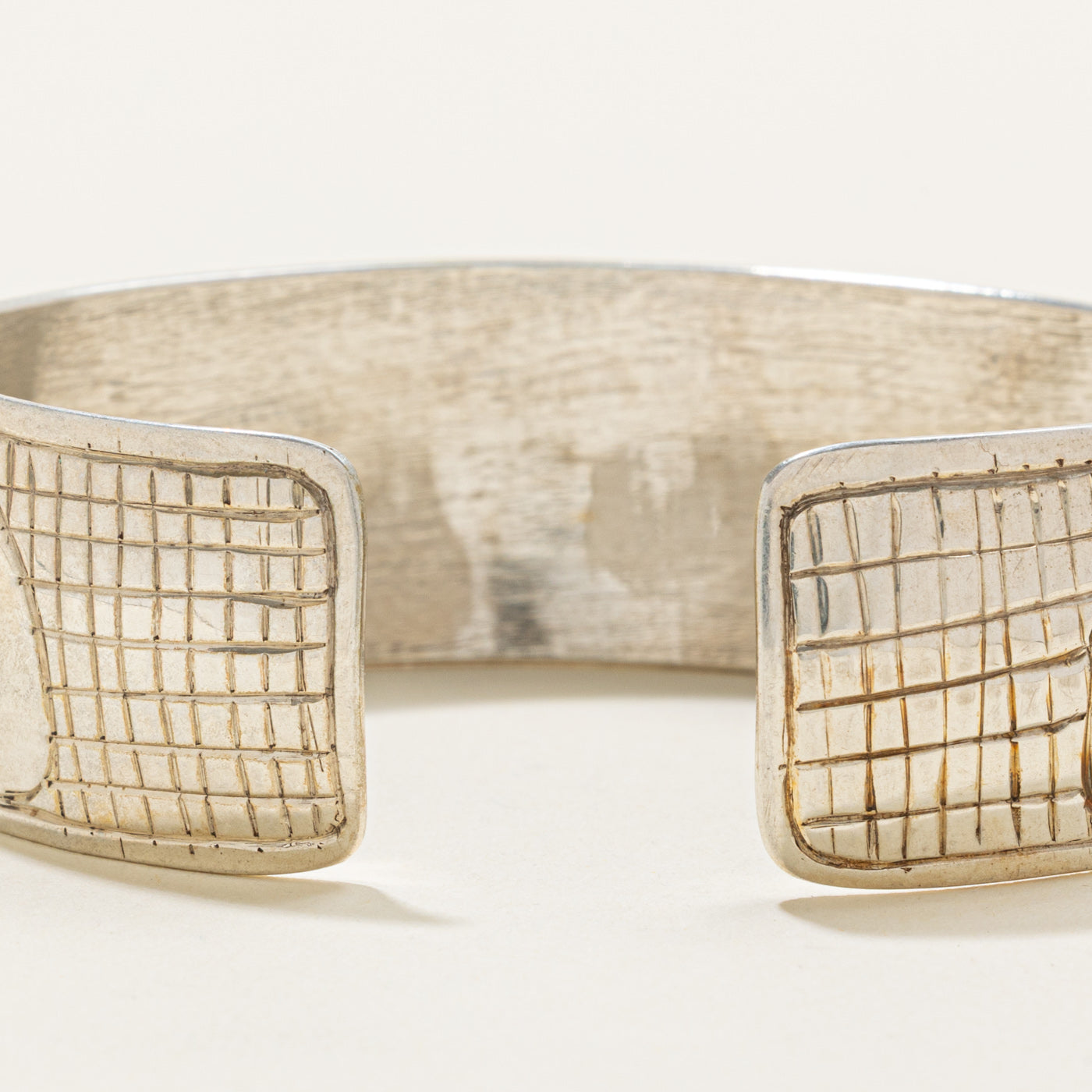 Sterling Silver Indigenous Carved Hummingbird Cuff | 6"