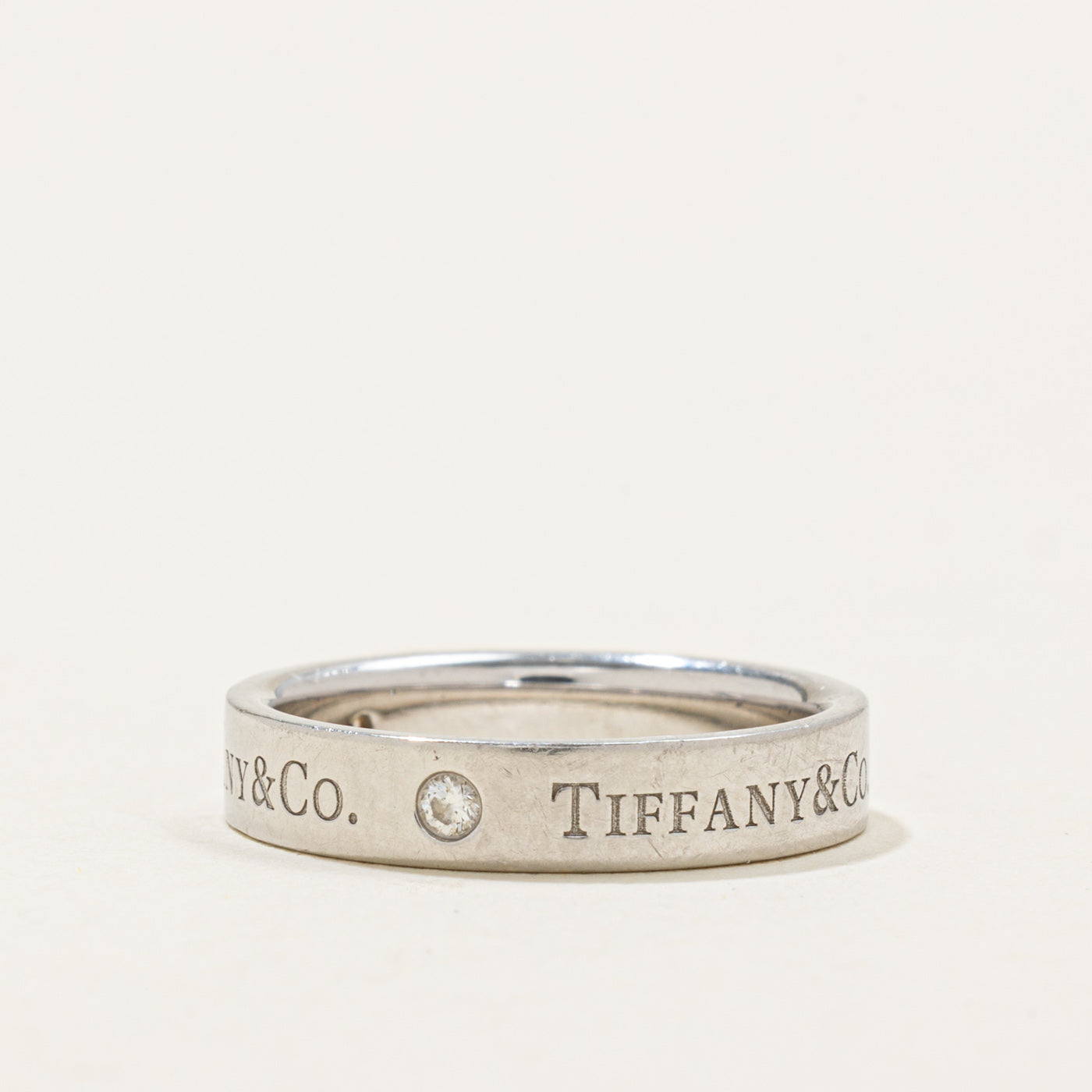 ‘Tiffany & Co’ T&Co. Band Ring | 0.07ctw | 4mm | SZ 7